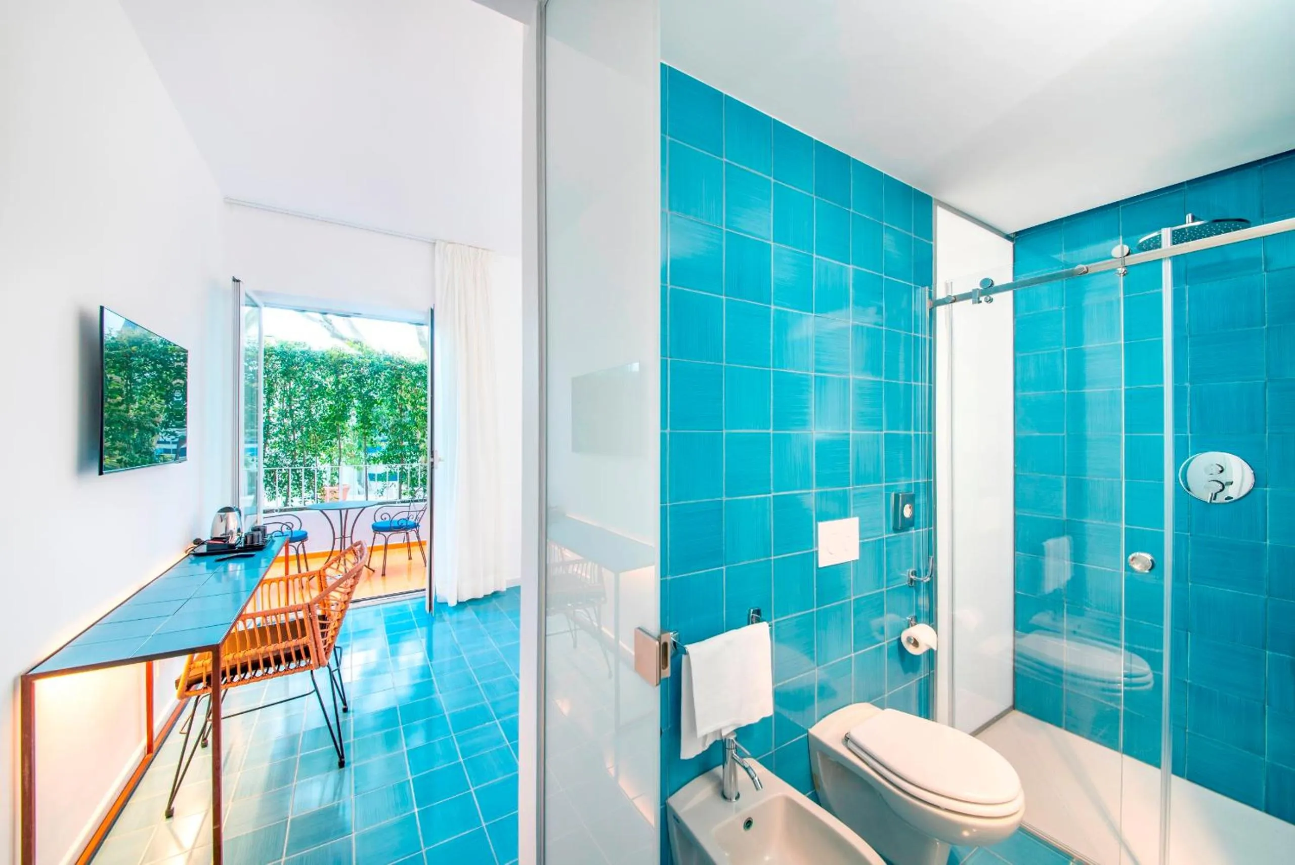 Shower in Hotel Villa Durrueli Resort & Spa