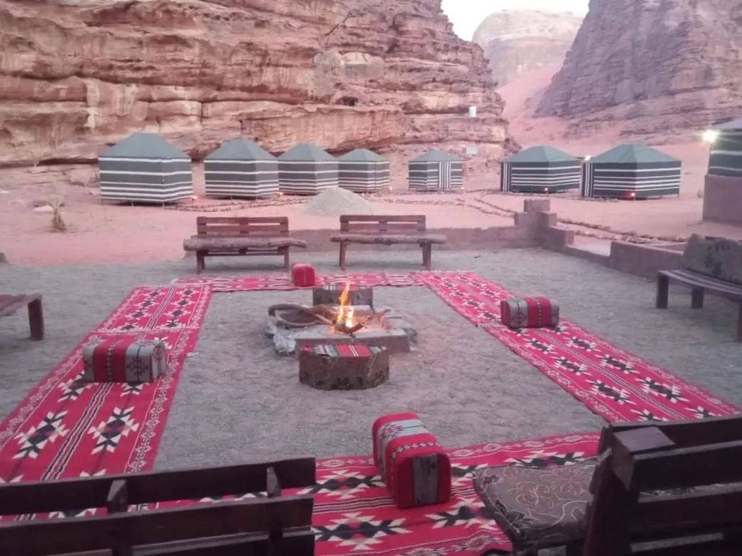 Patio in Wadi Rum White Mountain Camp