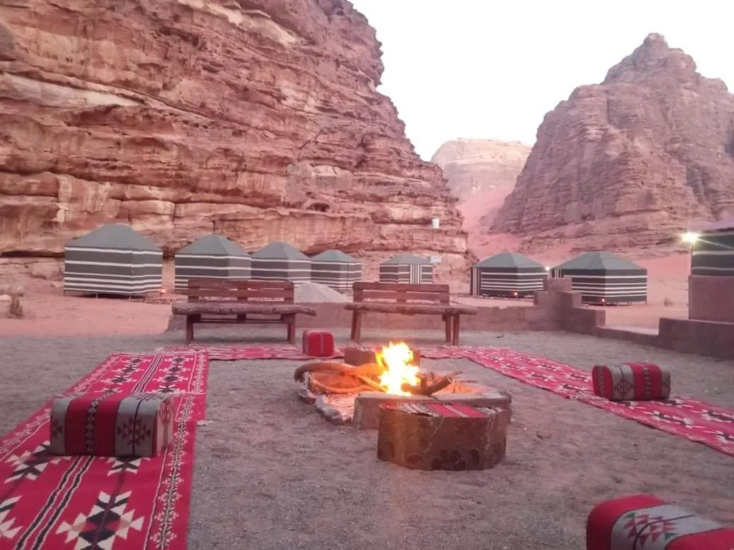 Patio in Wadi Rum White Mountain Camp