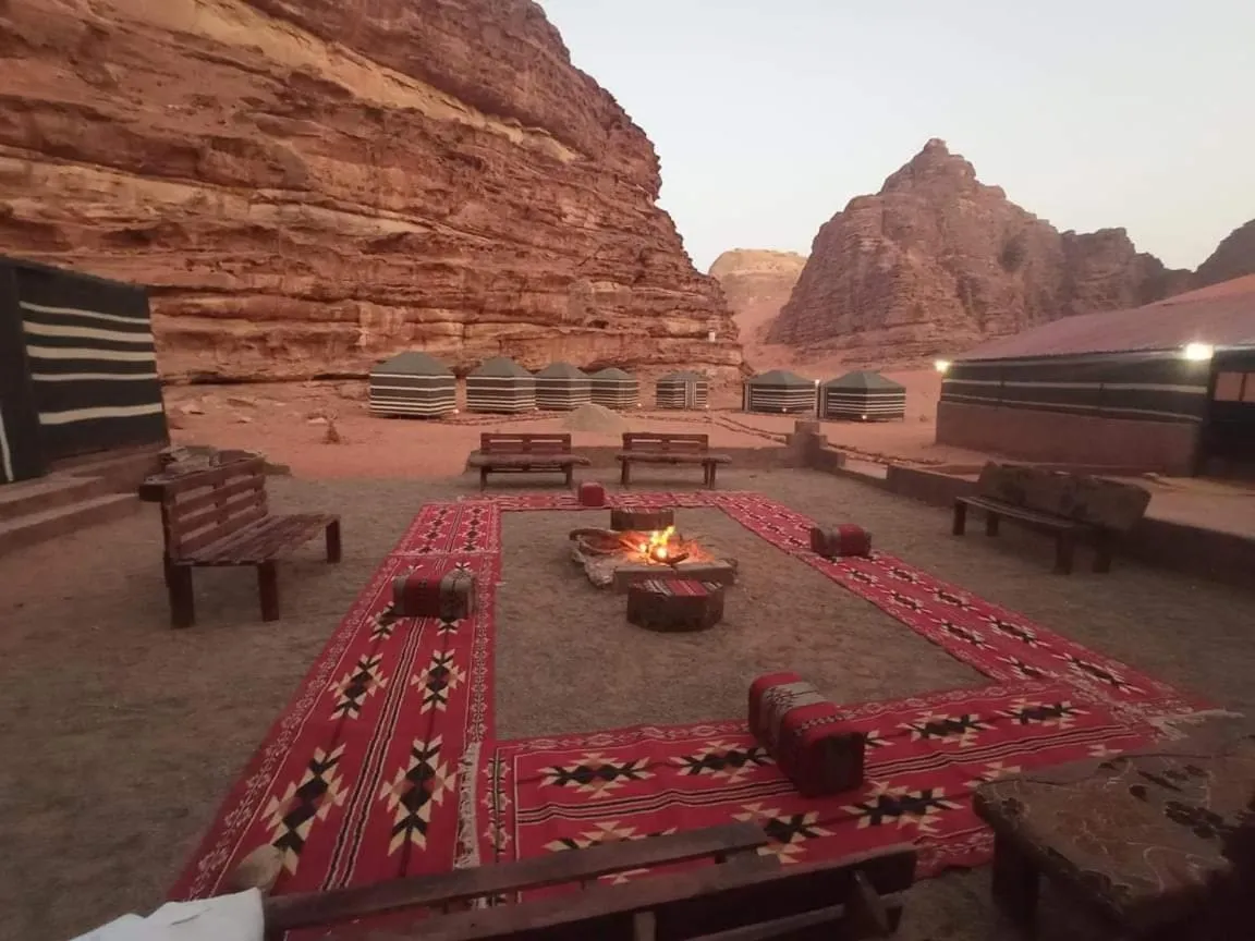 Patio in Wadi Rum White Mountain Camp