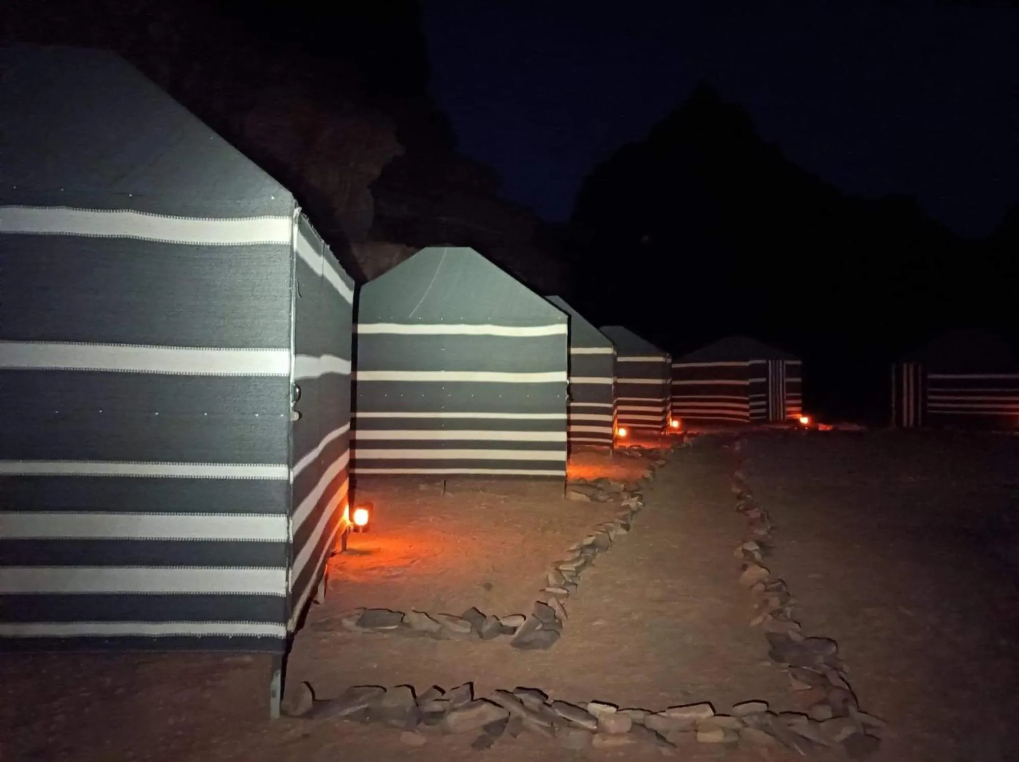 Property building in Wadi Rum White Mountain Camp