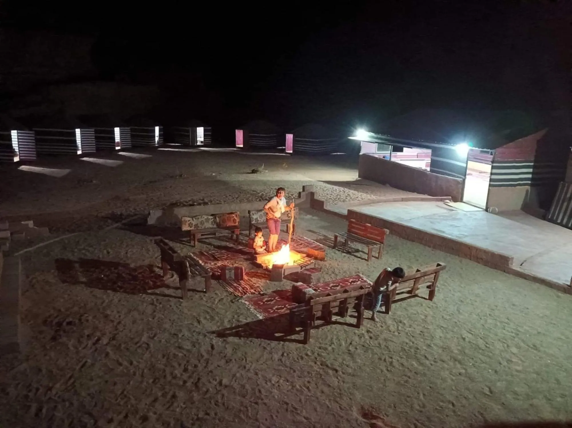 Patio in Wadi Rum White Mountain Camp
