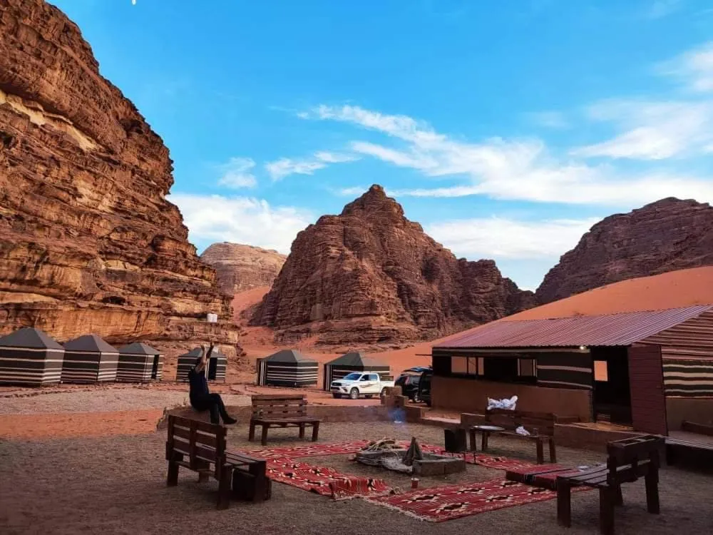 Patio in Wadi Rum White Mountain Camp