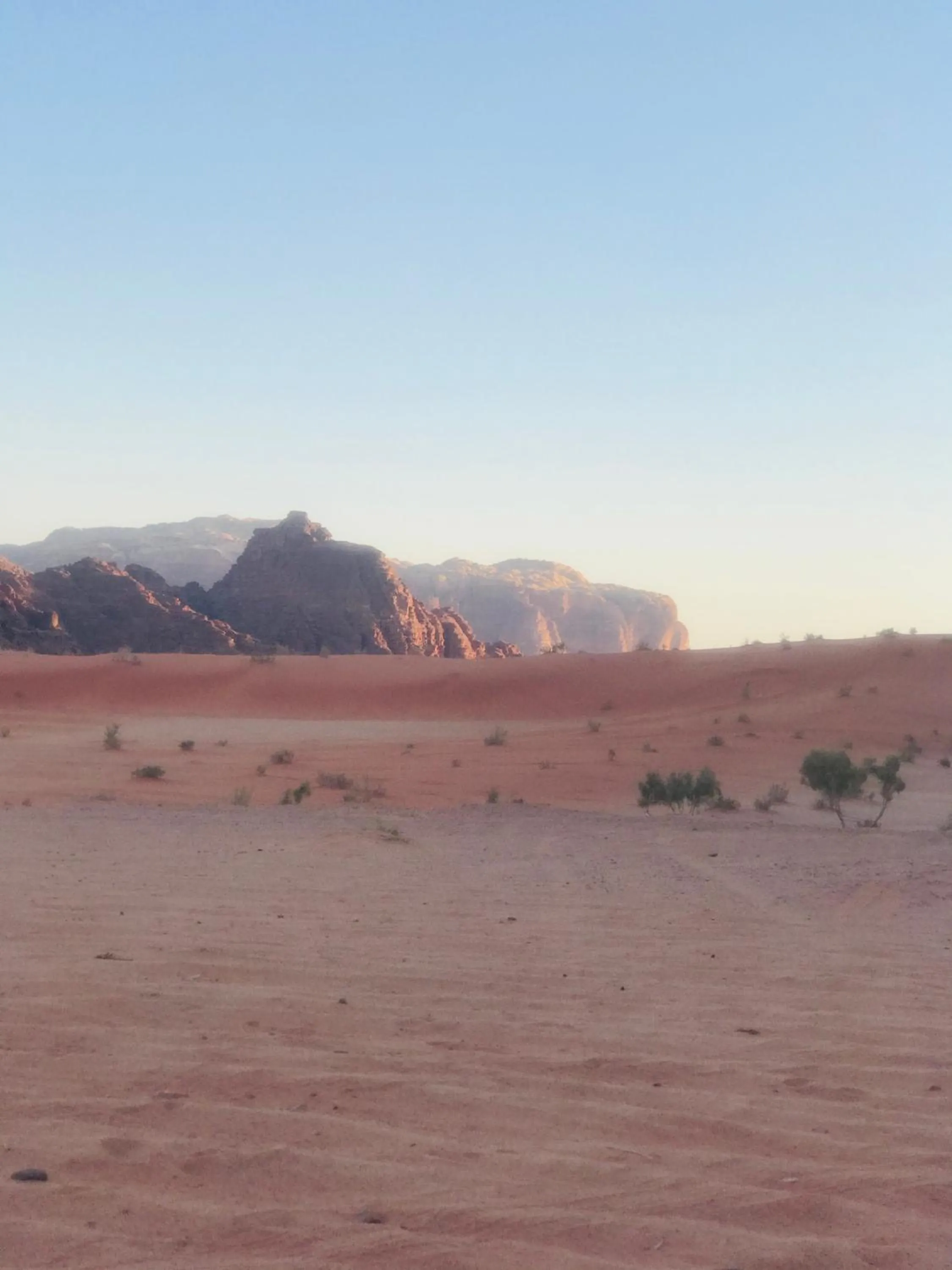 Natural landscape in Wadi Rum White Mountain Camp