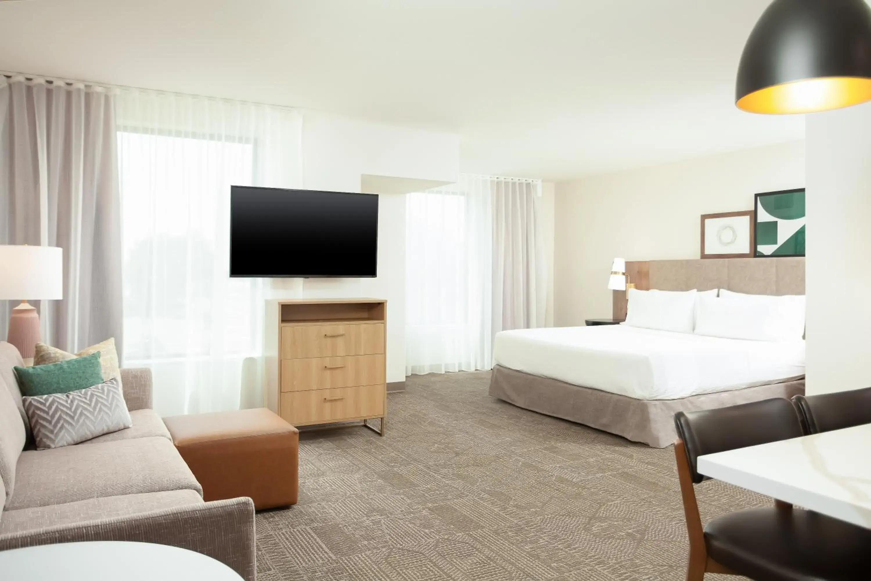 King Studio Suite with Mobility Accessible Roll In Shower - Non-Smoking in Staybridge Suites - San Bernardino - Loma Linda King Studio Suite with Mobility Accessible Roll In Shower - Non-Smoking in Staybridge Suites - San Bernardino - Loma Linda