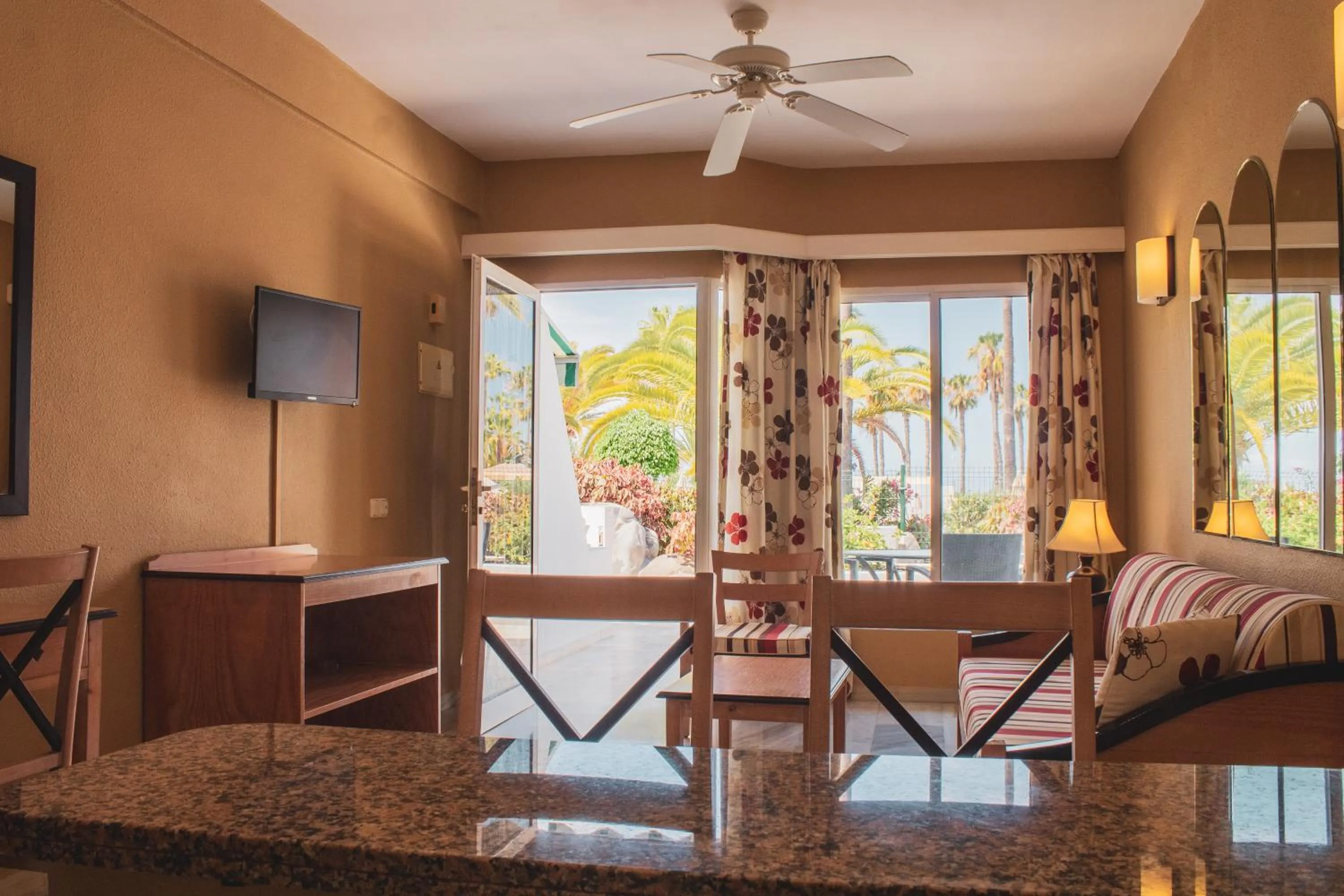Seating area in Apartamentos El Beril Costa Adeje