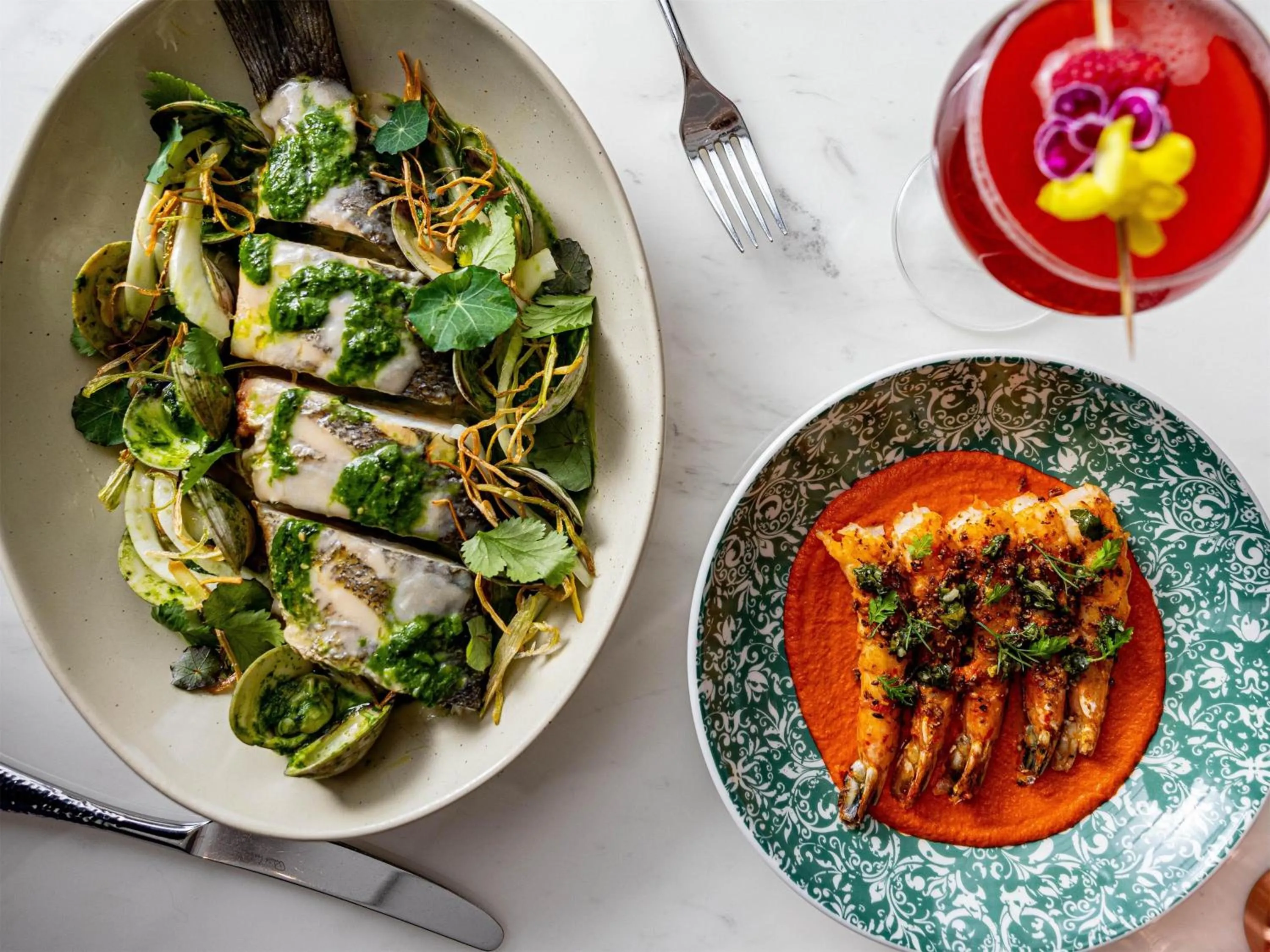 Dining area in Conrad Nashville