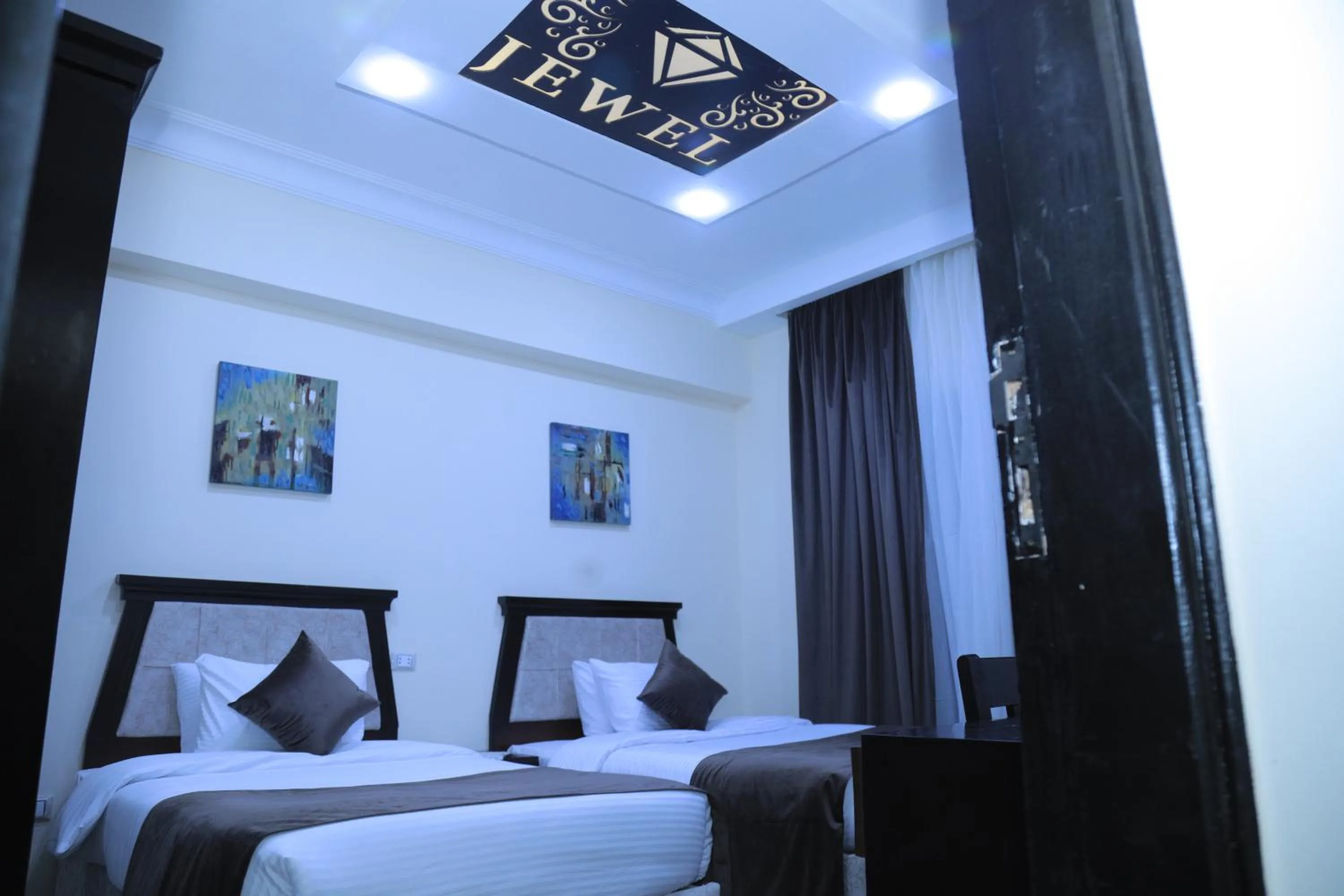 Bed in Jewel Fayed Hotel