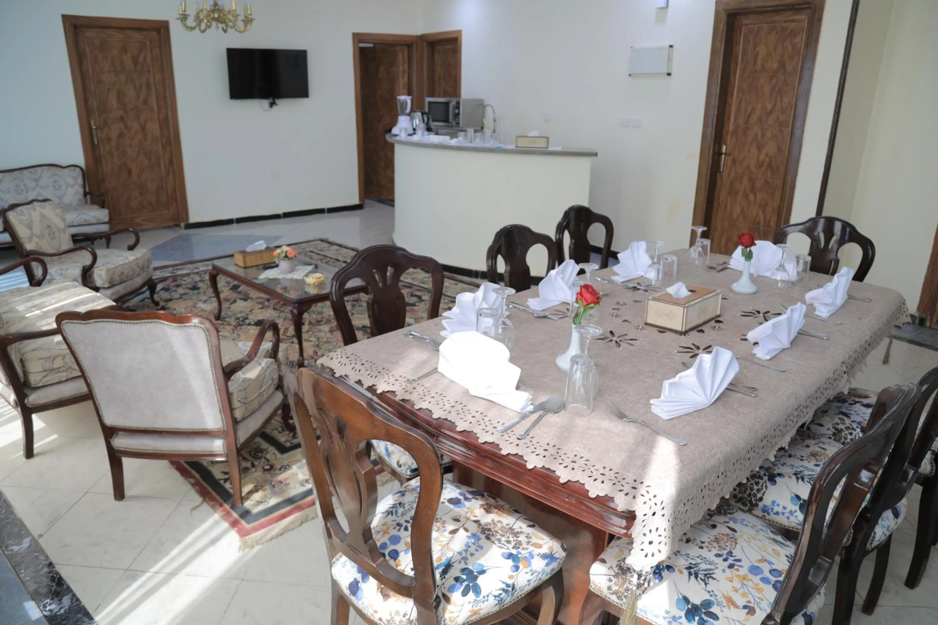 Dining area in Jewel Fayed Hotel