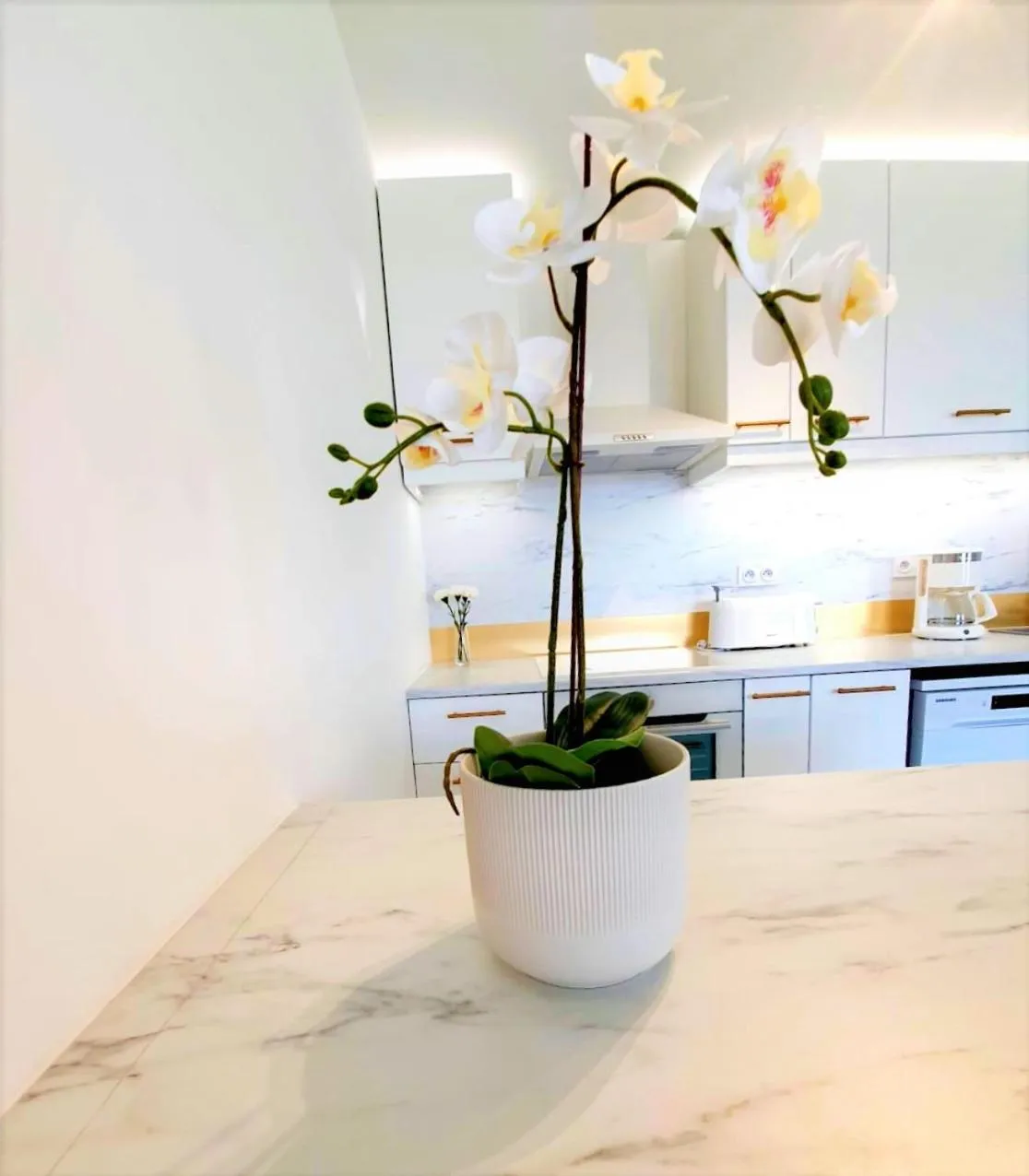 kitchen in Sublime Appartemt 5 min Disneyland/Vallée Village/Val d'europe