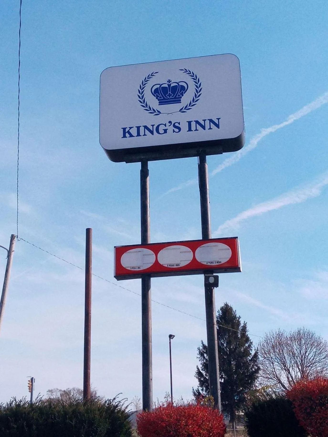 Property logo or sign in King's Inn Motel
