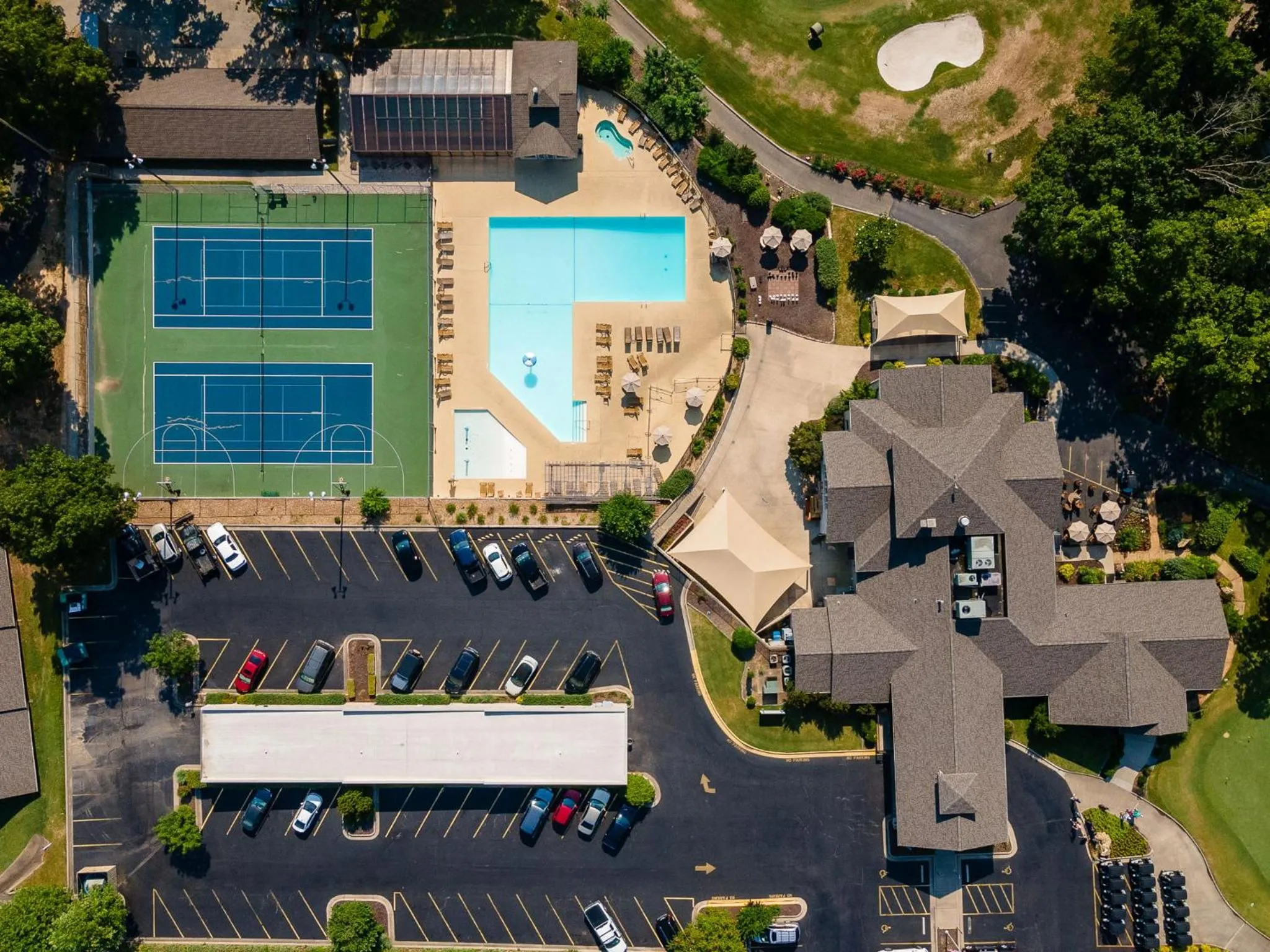 Tennis court in Branson Getaway, Pools, Hot Tub & Lake Access