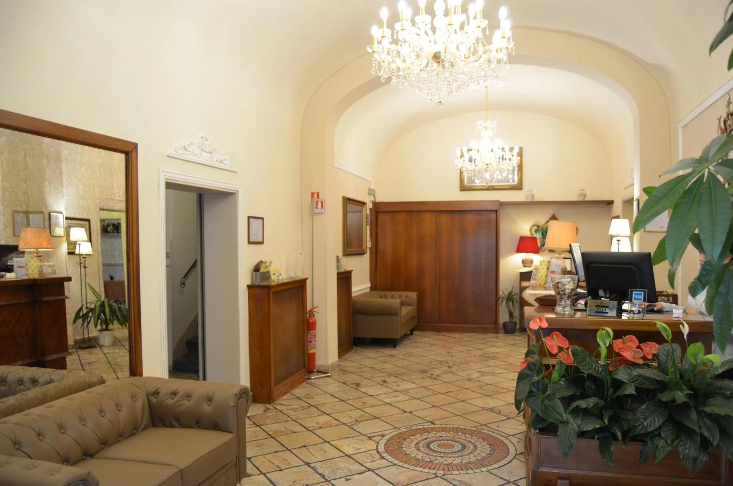 Lobby or reception in Hotel Minerva