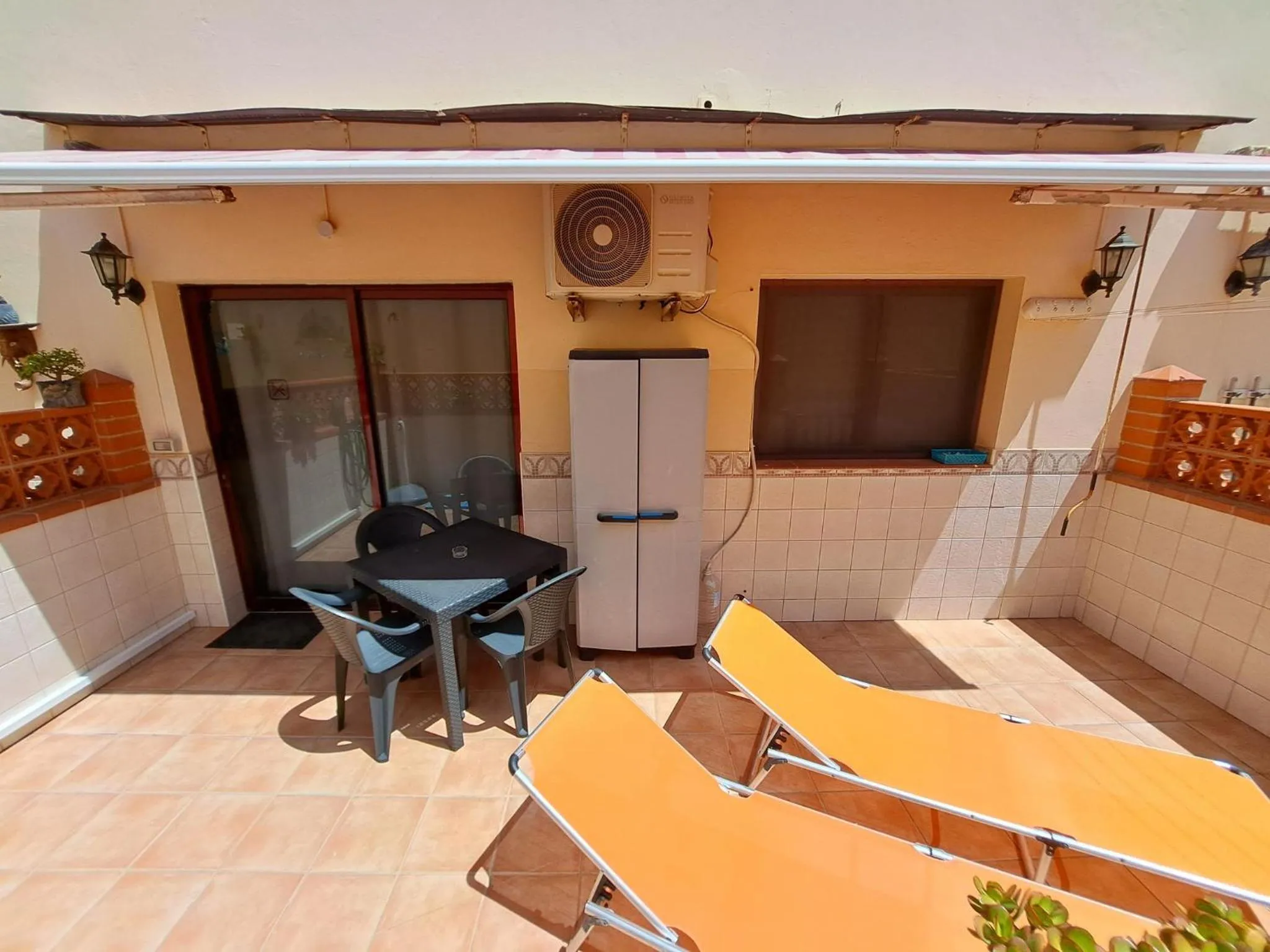 Balcony/Terrace in Casa Mamu, terrace, wifi and air con