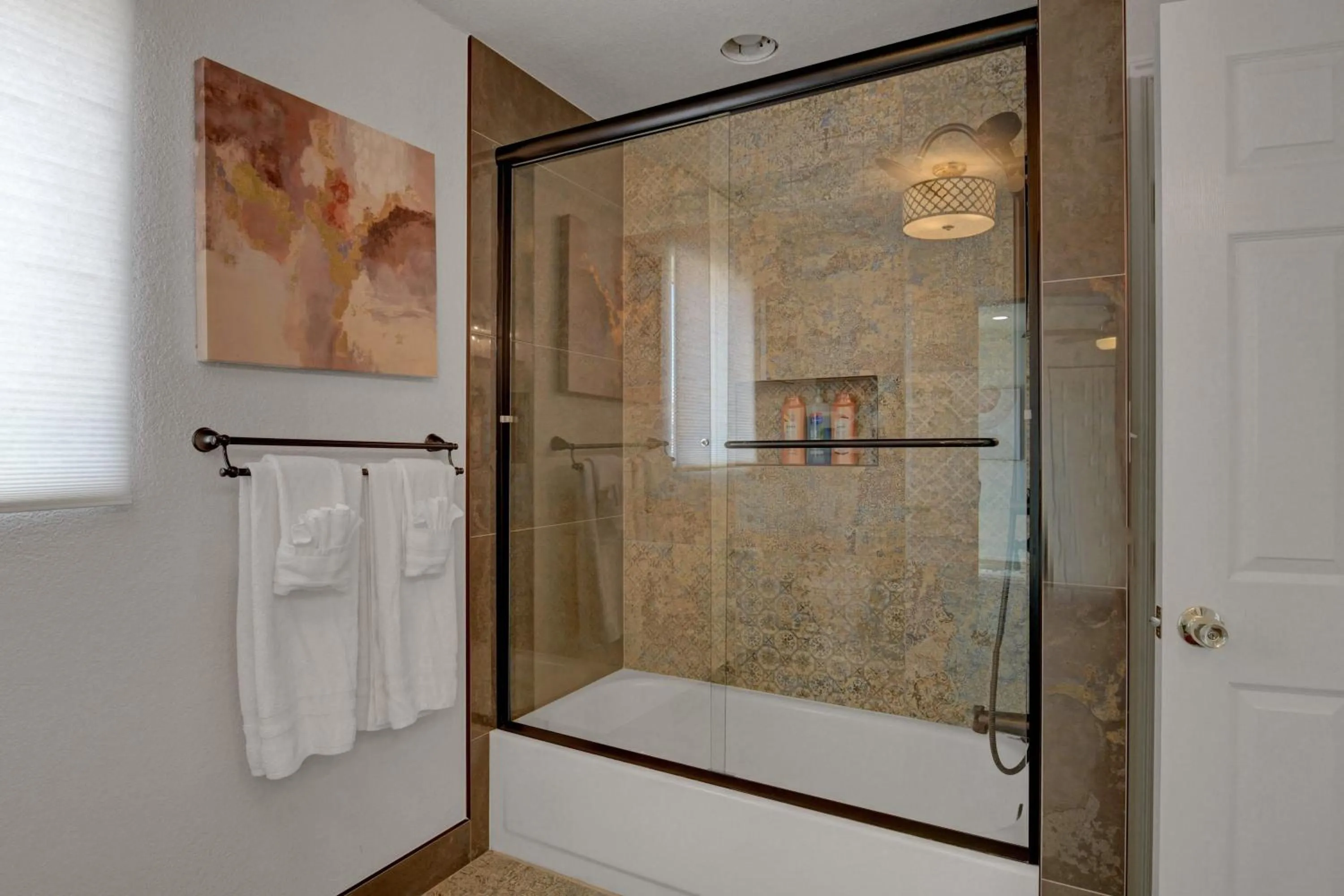 Shower in Buddha Mansion Luxury Resort - 8BR Modern, HotTub, Huge pool, Sauna, BBQ grill, Game Room