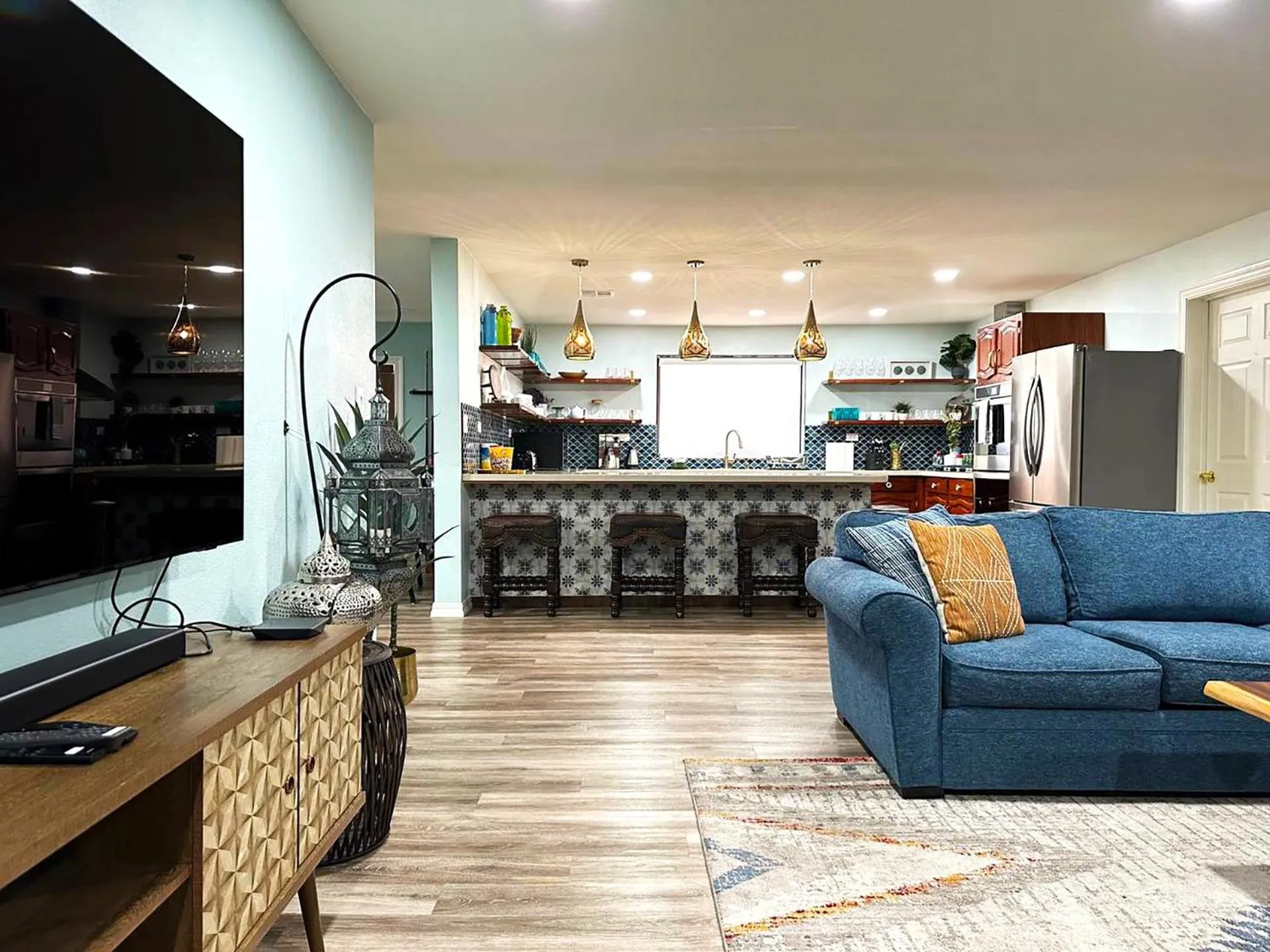 Kitchen or kitchenette in Buddha Mansion Luxury Resort - 8BR Modern, HotTub, Huge pool, Sauna, BBQ grill, Game Room