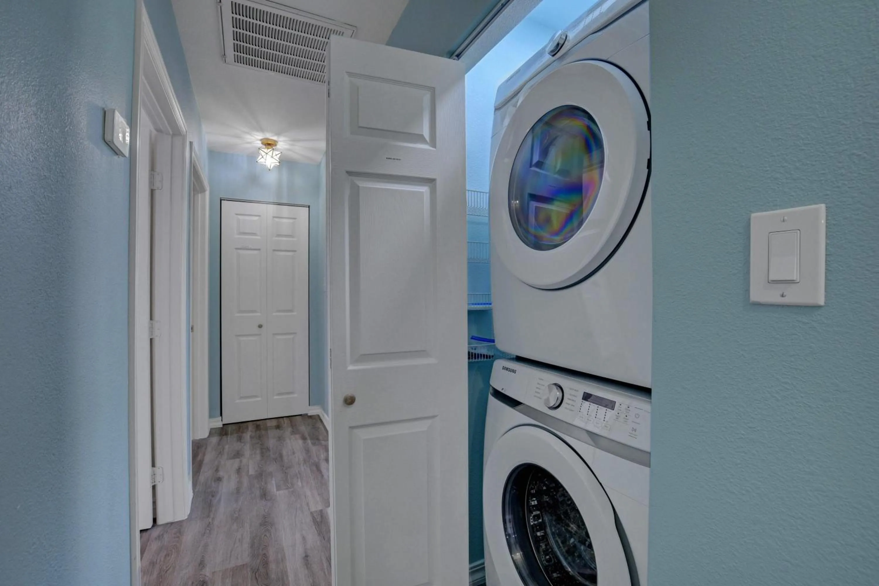 washing machine in Buddha Mansion Luxury Resort - 8BR Modern, HotTub, Huge pool, Sauna, BBQ grill, Game Room