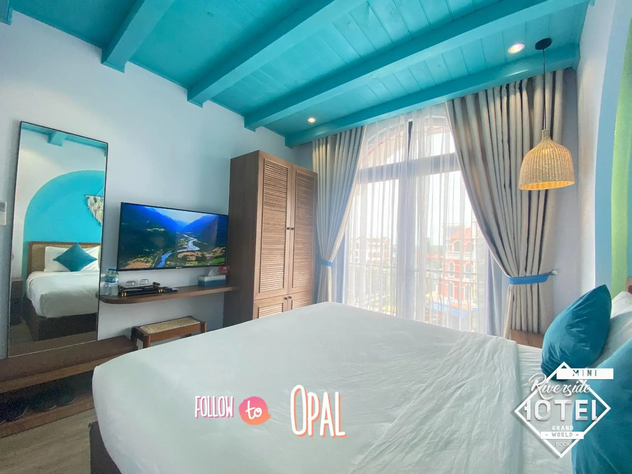Bedroom, Bed in Riverside Mini Hotel Grand World Phu Quoc Bedroom, Bed in Riverside Mini Hotel Grand World Phu Quoc