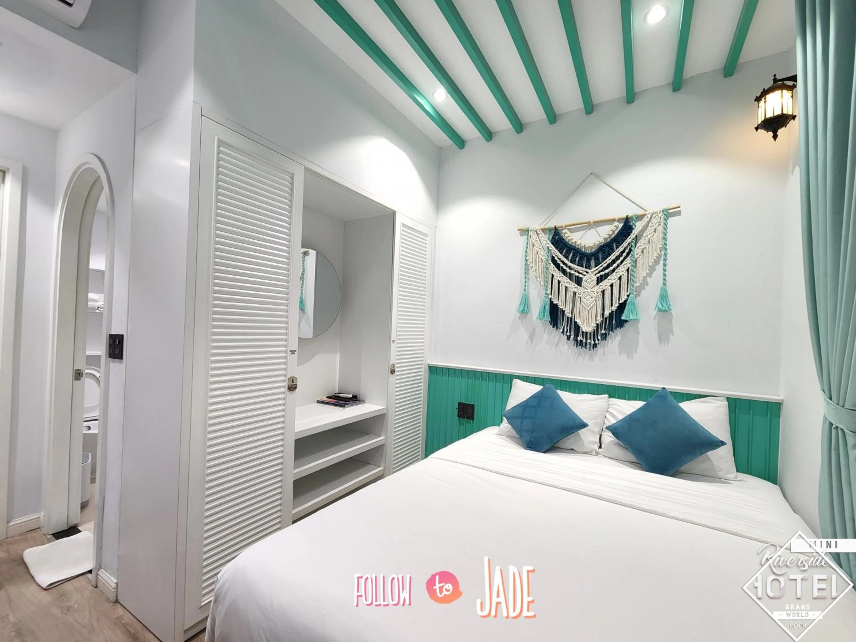 Bed in Riverside Mini Hotel Grand World Phu Quoc