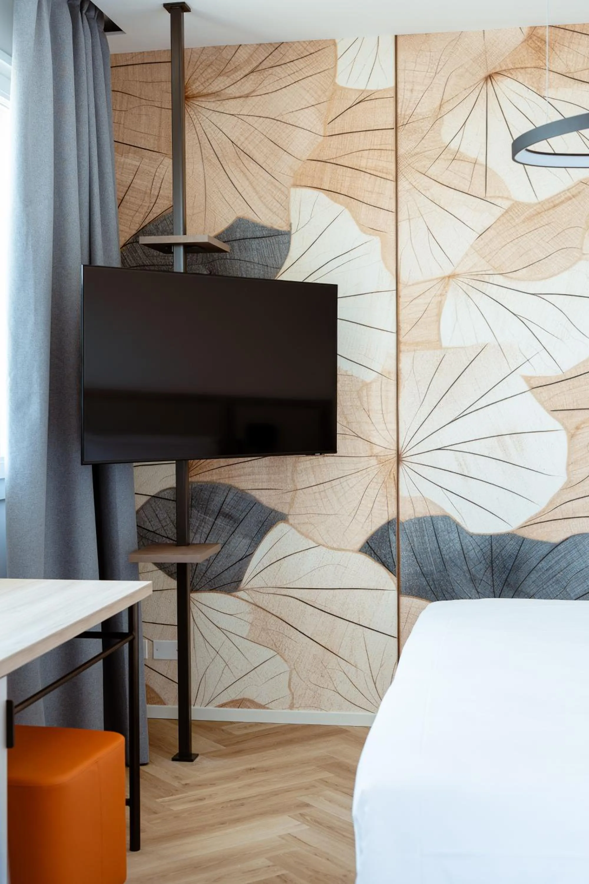 Bed in Hotel Cavalieri Palace & Suites