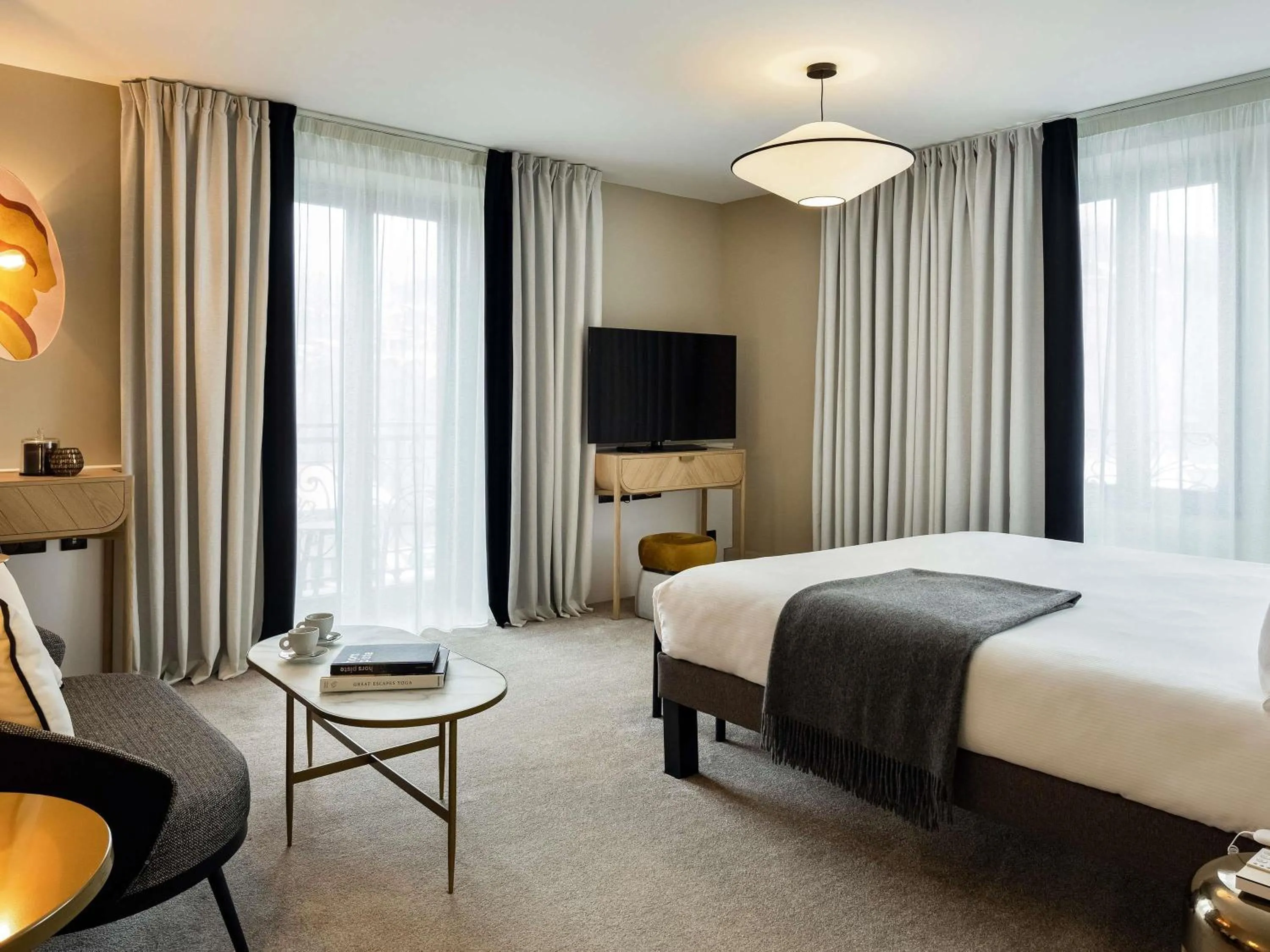 Bedroom, Bed in Le Saint Gervais Hotel & Spa Handwritten Collection