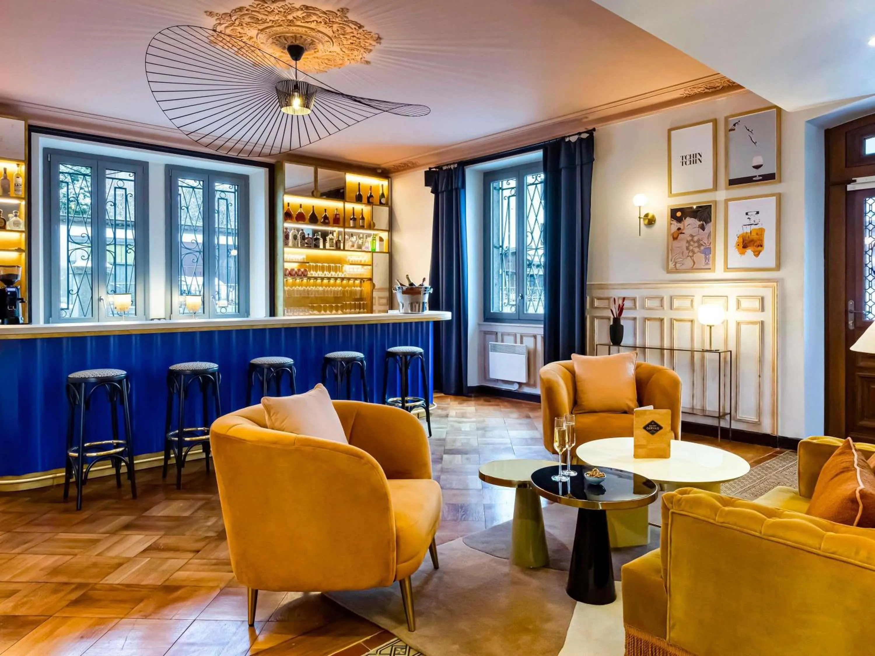 Lounge or bar in Le Saint Gervais Hotel & Spa Handwritten Collection
