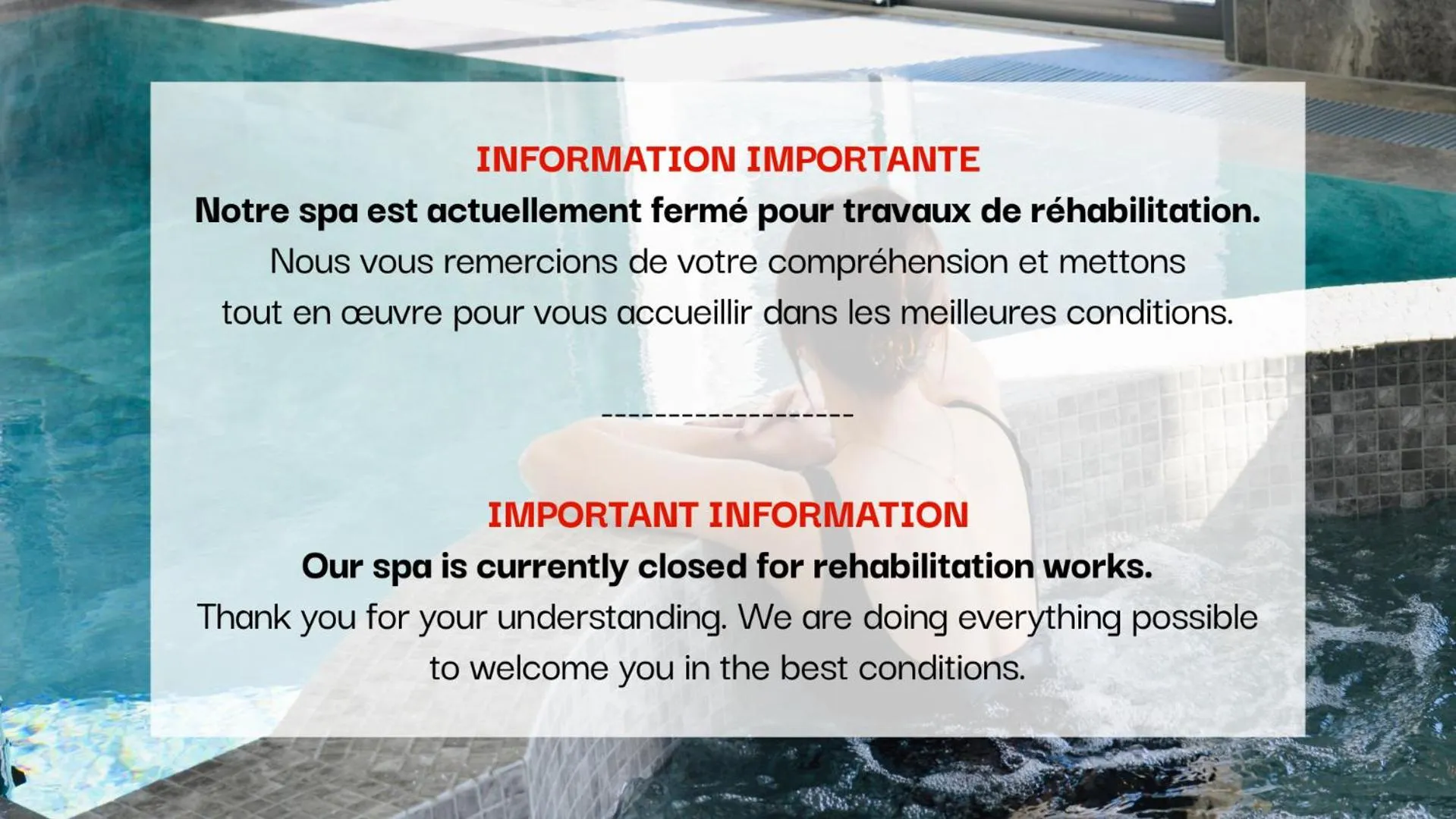 Swimming pool in Le Saint Gervais Hotel & Spa Handwritten Collection