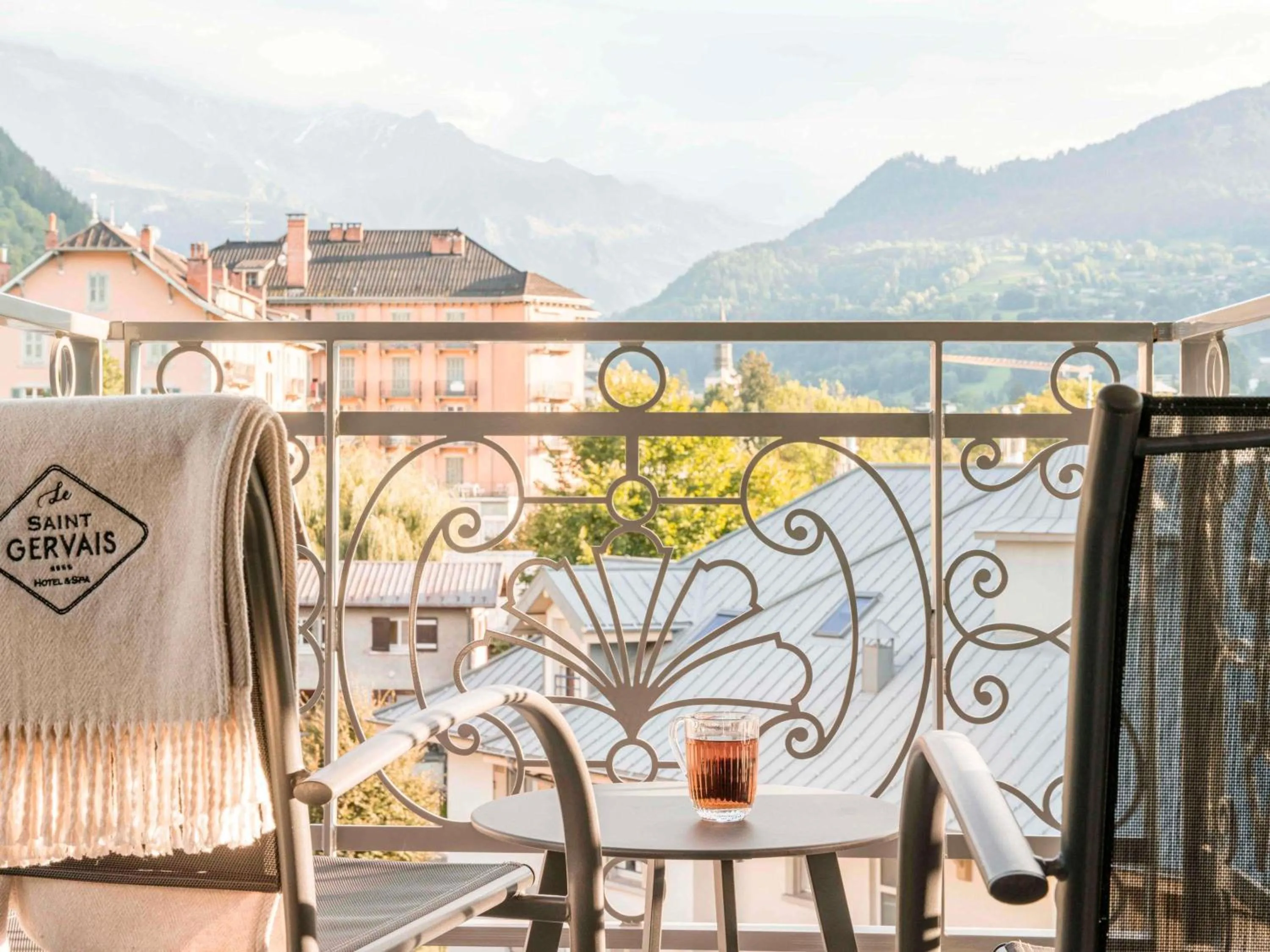Bedroom in Le Saint Gervais Hotel & Spa Handwritten Collection