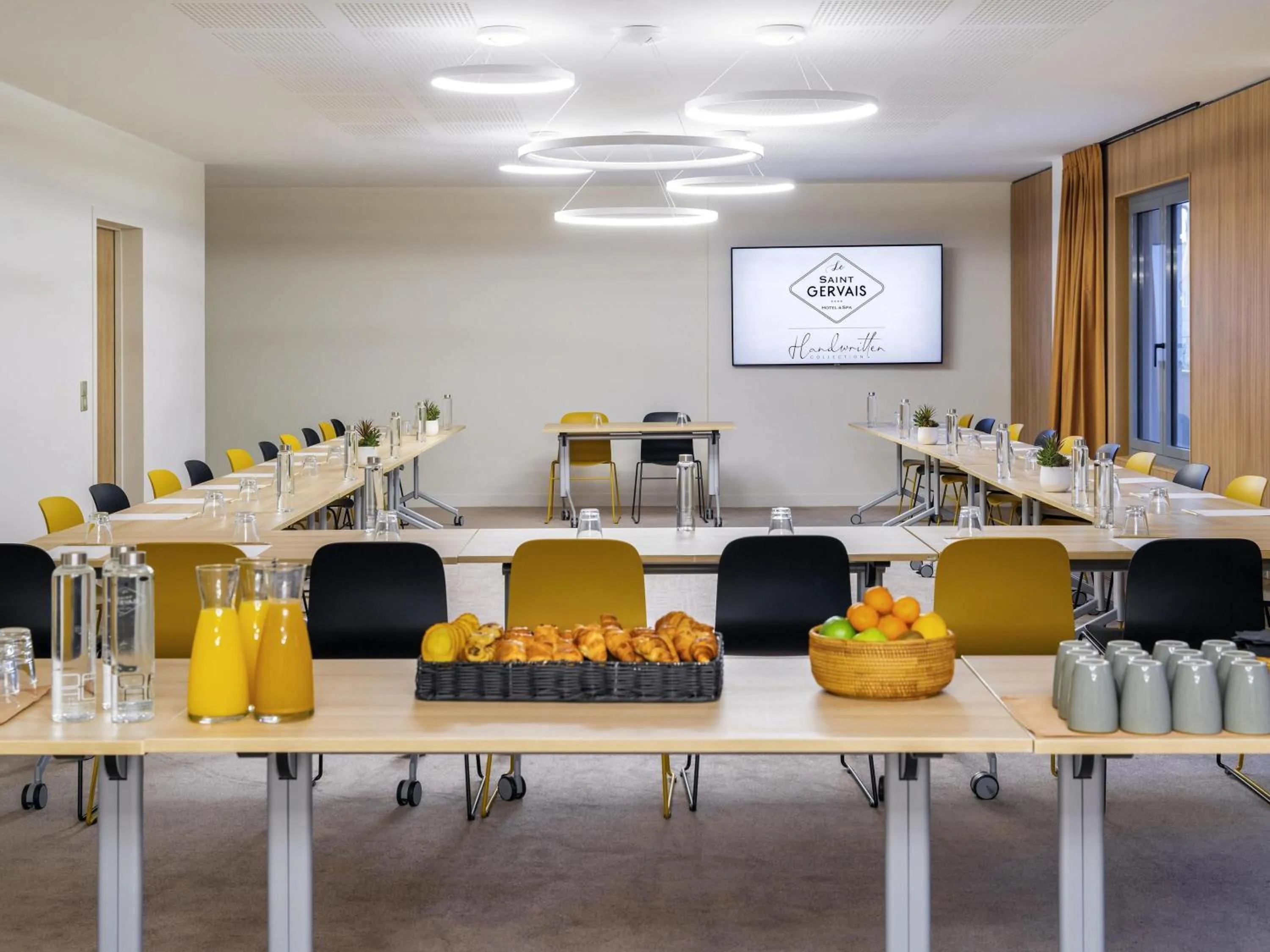 Meeting/conference room in Le Saint Gervais Hotel & Spa Handwritten Collection