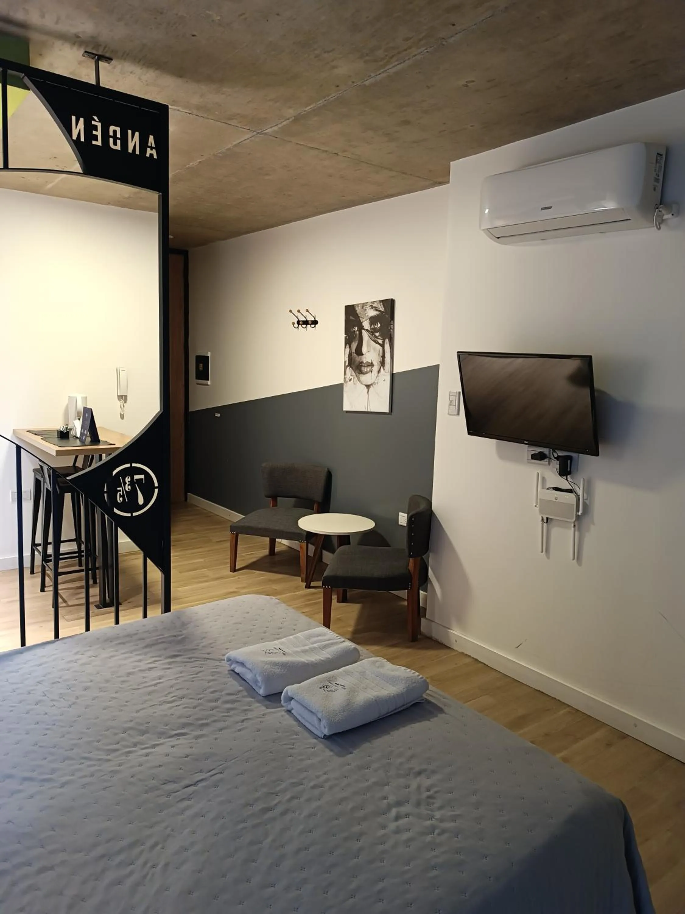 Bed in ANDÉN FMA-Coliving