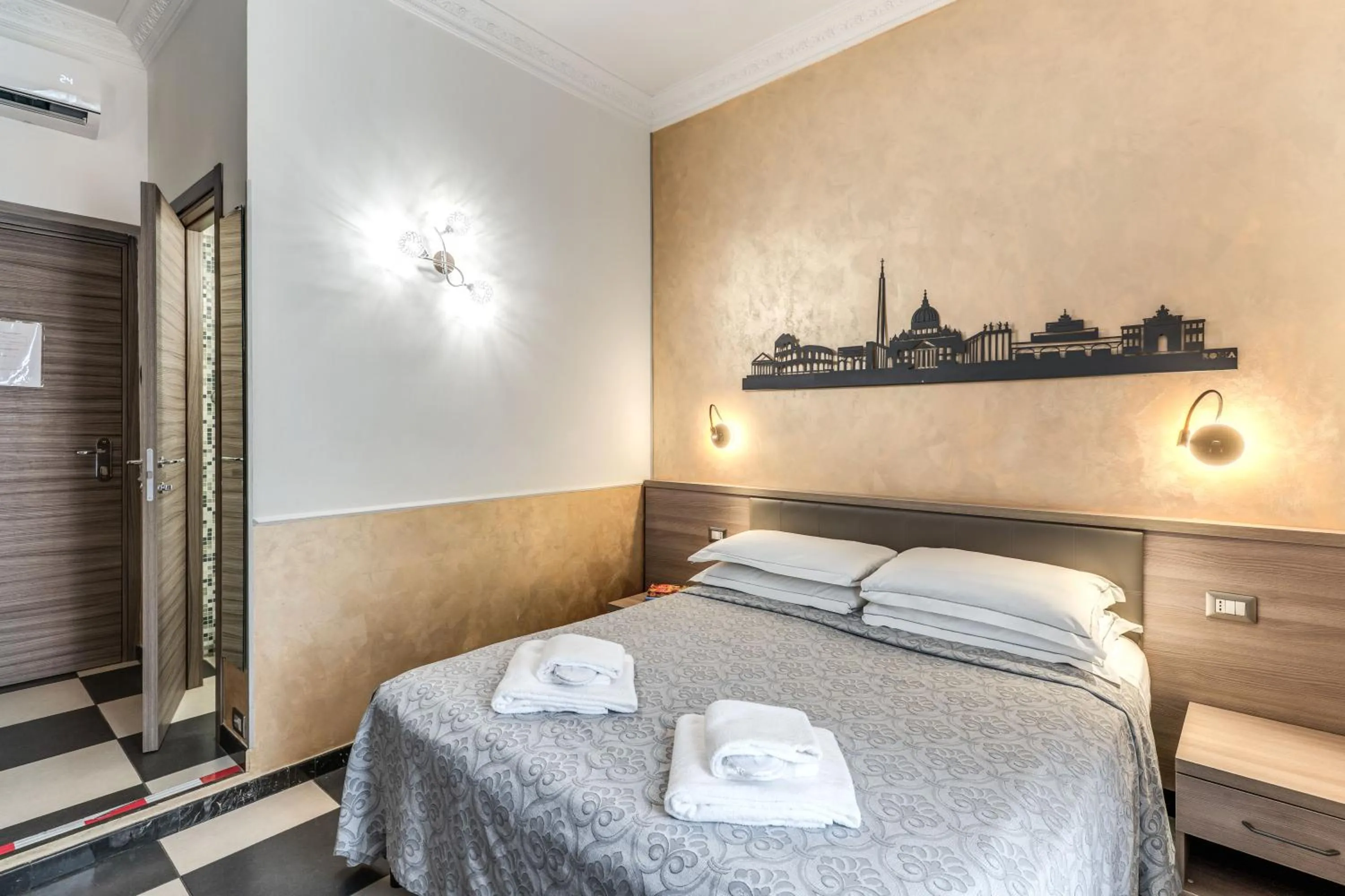 Bed in Hotel Centro Cavour Roma