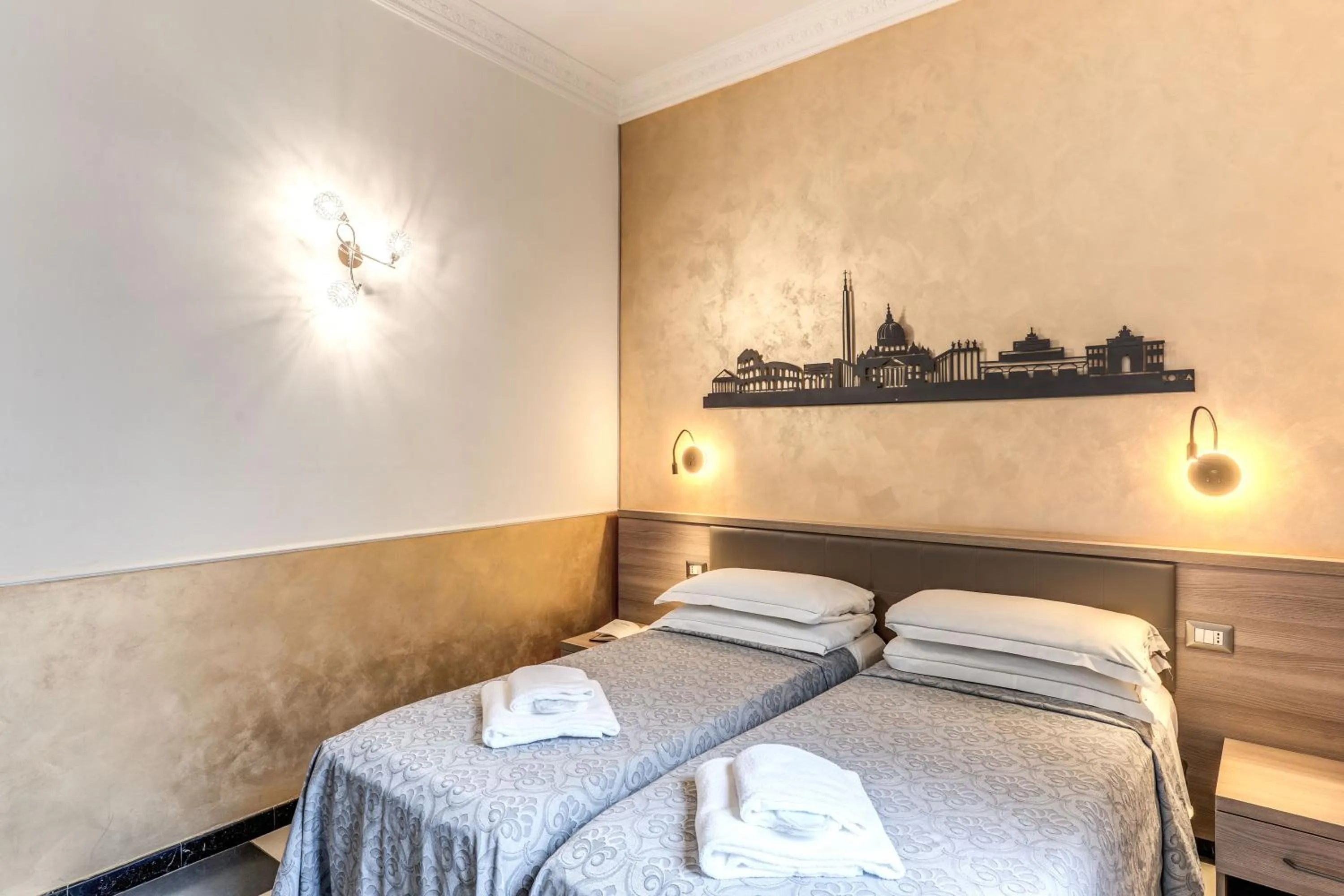 Bed in Hotel Centro Cavour Roma