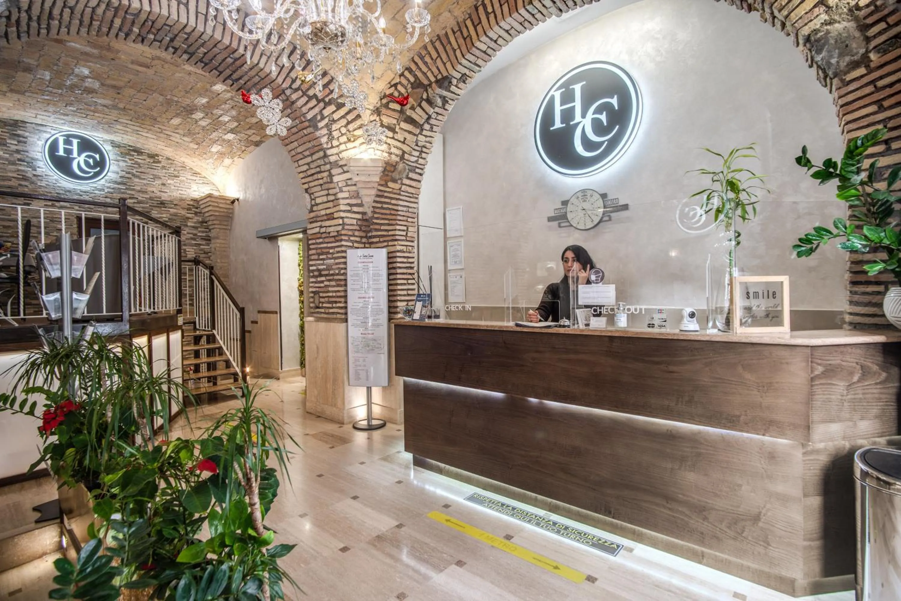 Lobby or reception in Hotel Centro Cavour Roma