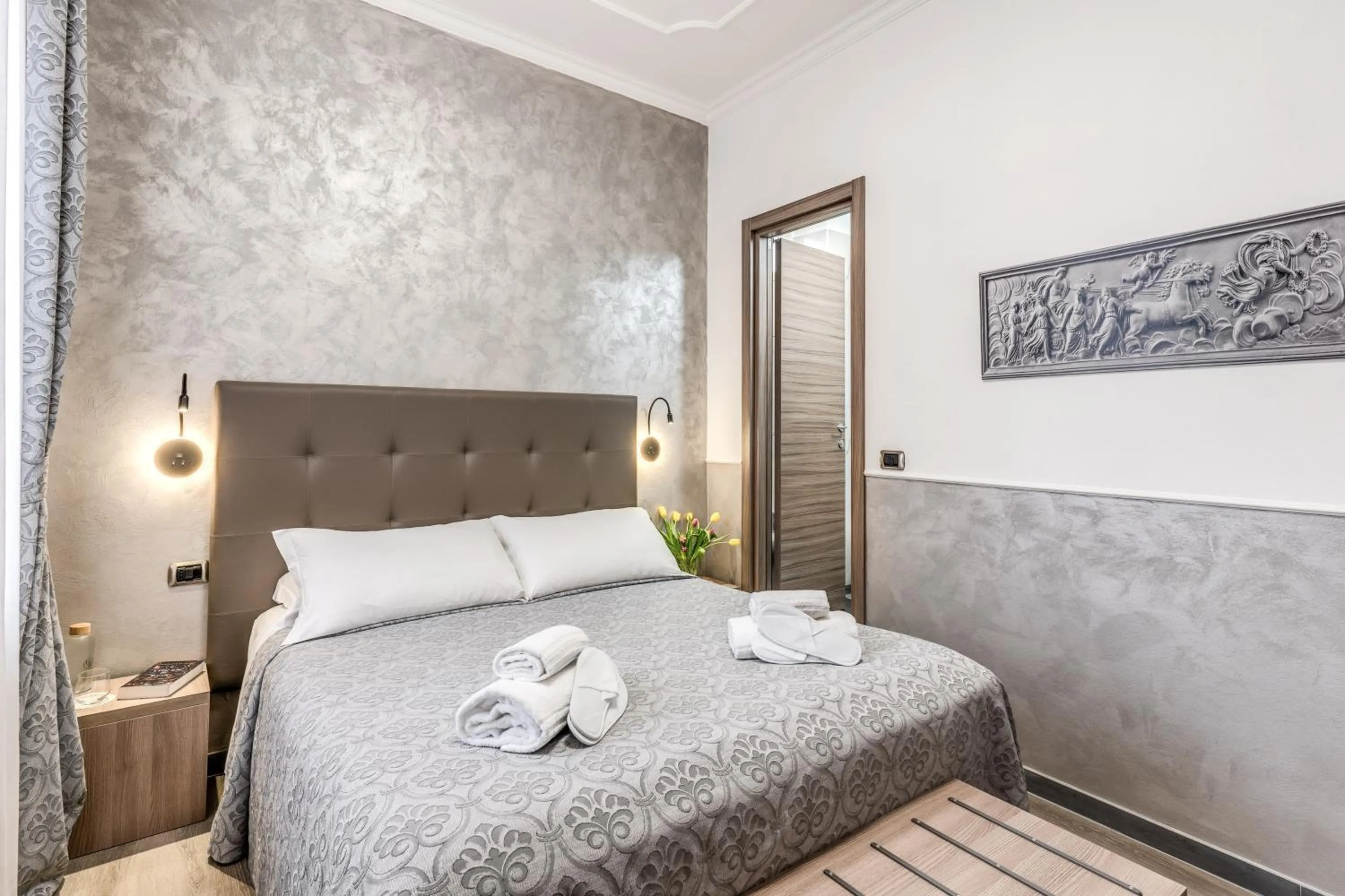 Bed in Hotel Centro Cavour Roma