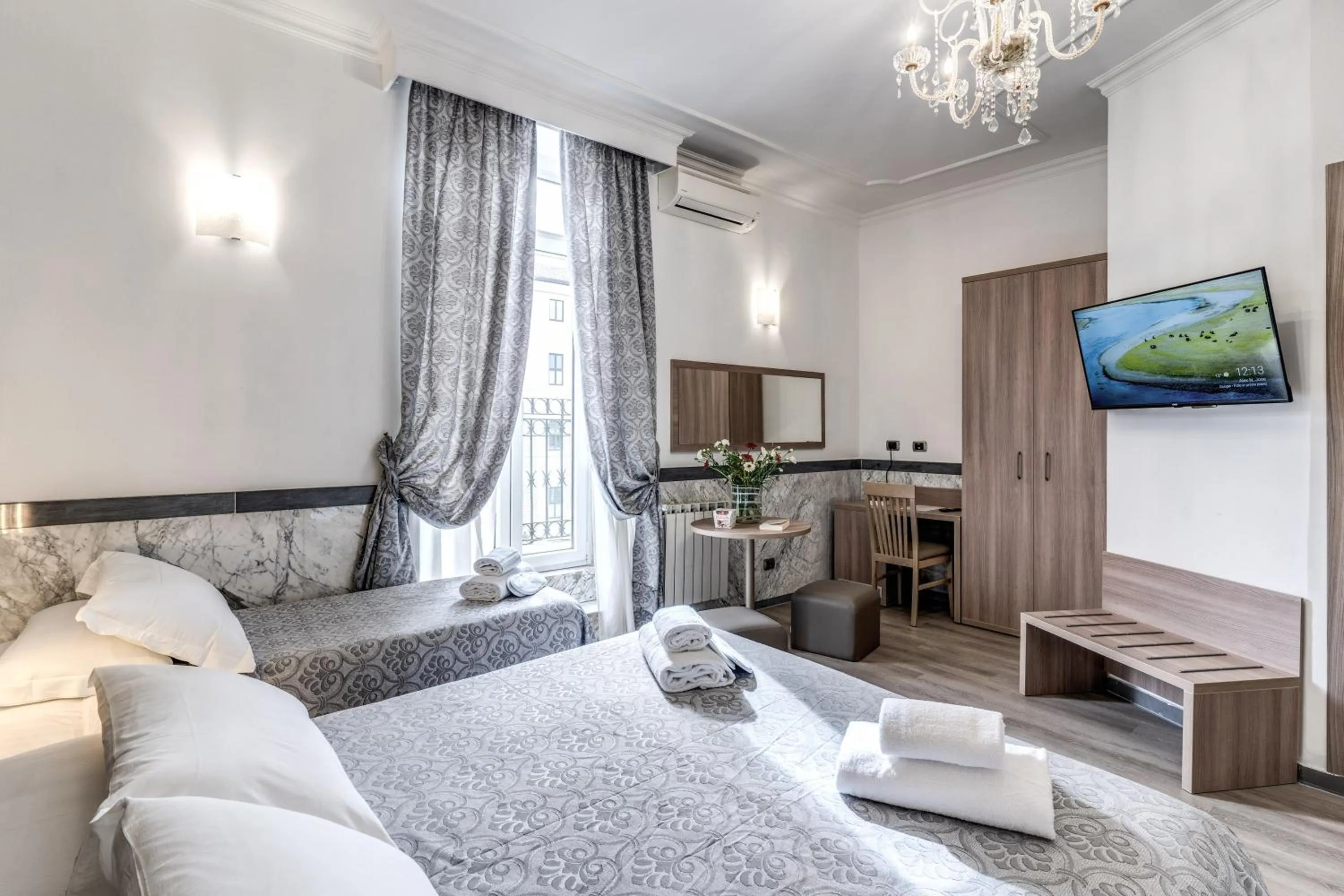 Bed in Hotel Centro Cavour Roma