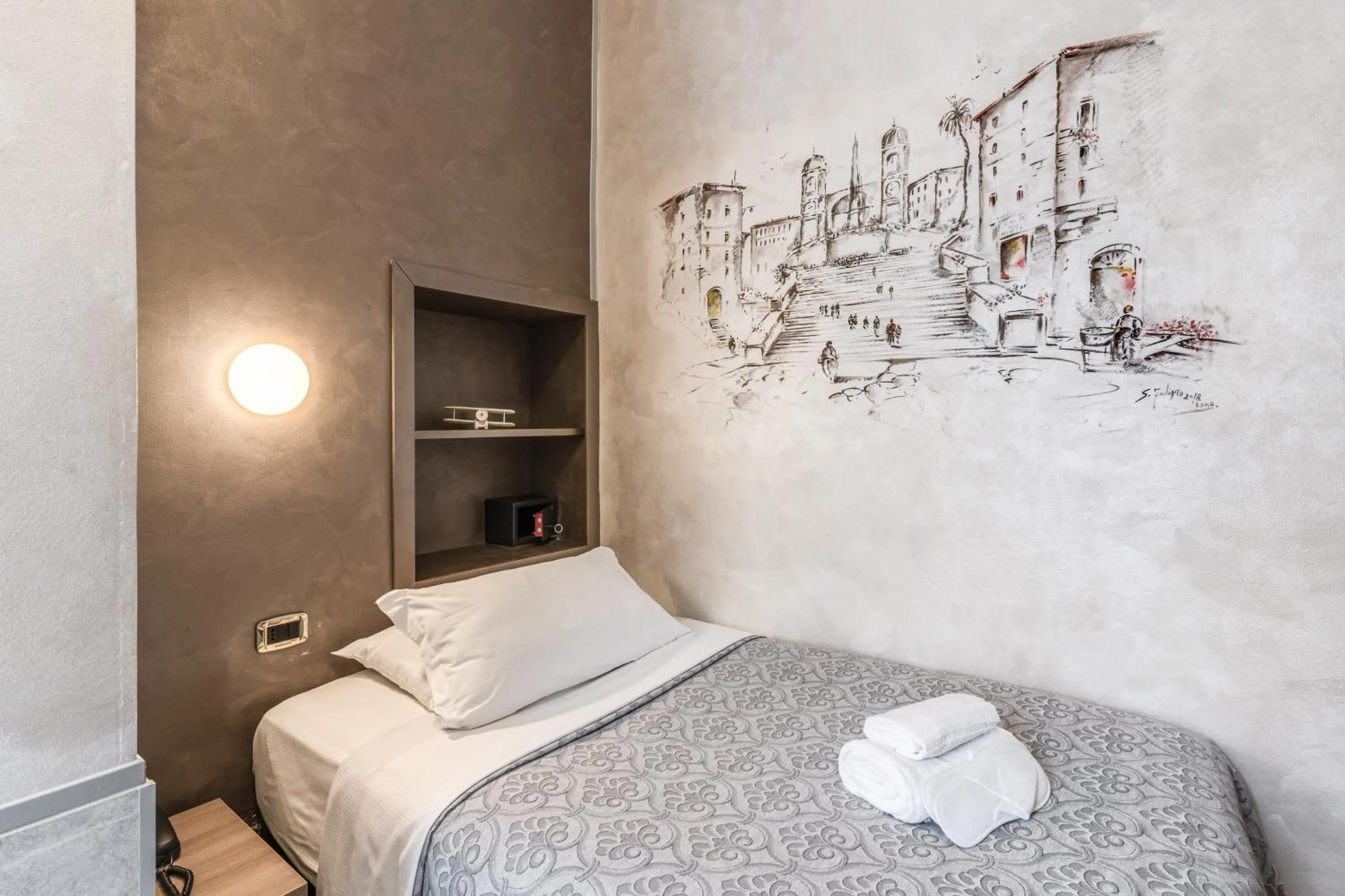 Bed in Hotel Centro Cavour Roma