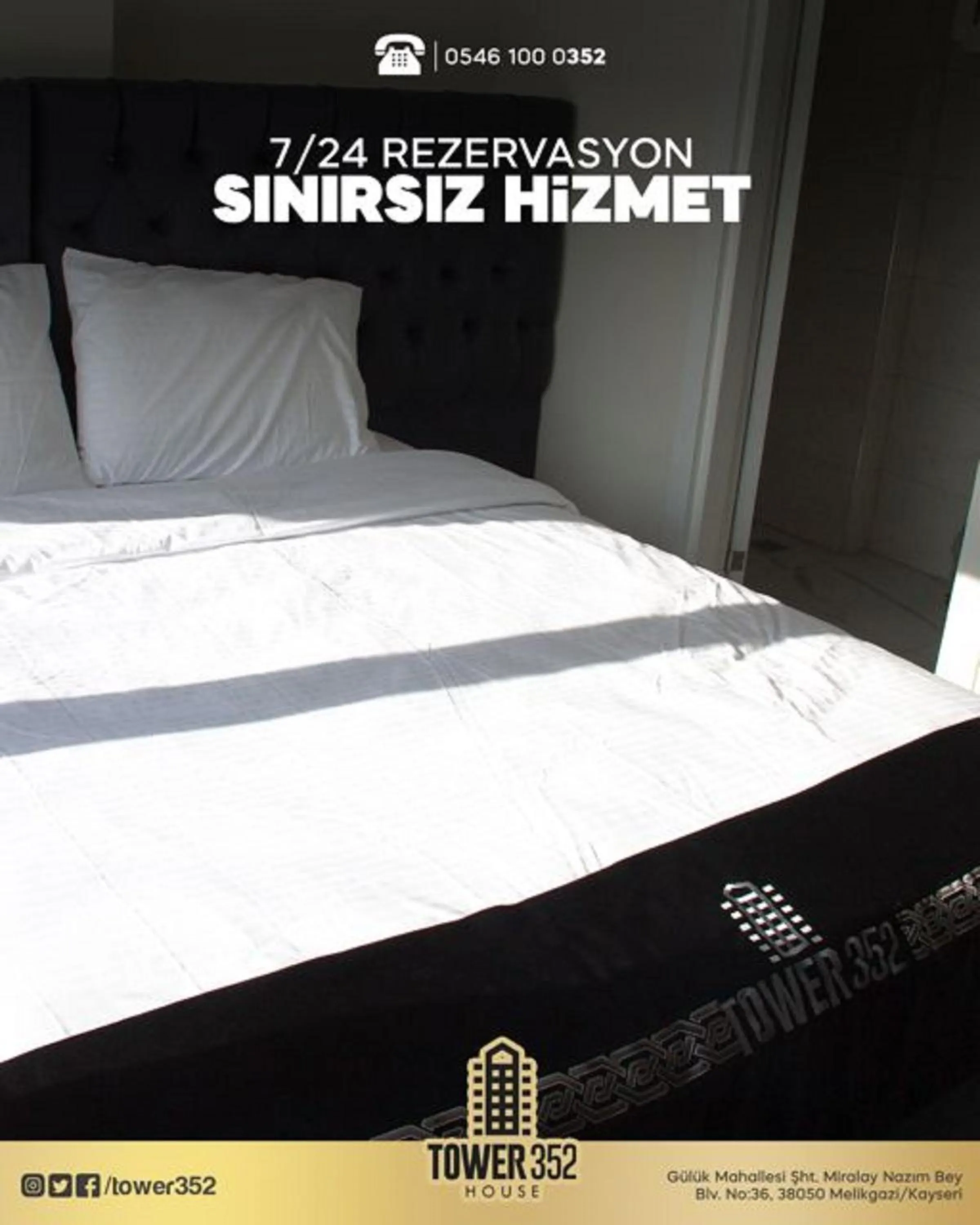 Bedroom, Bed in Tower352