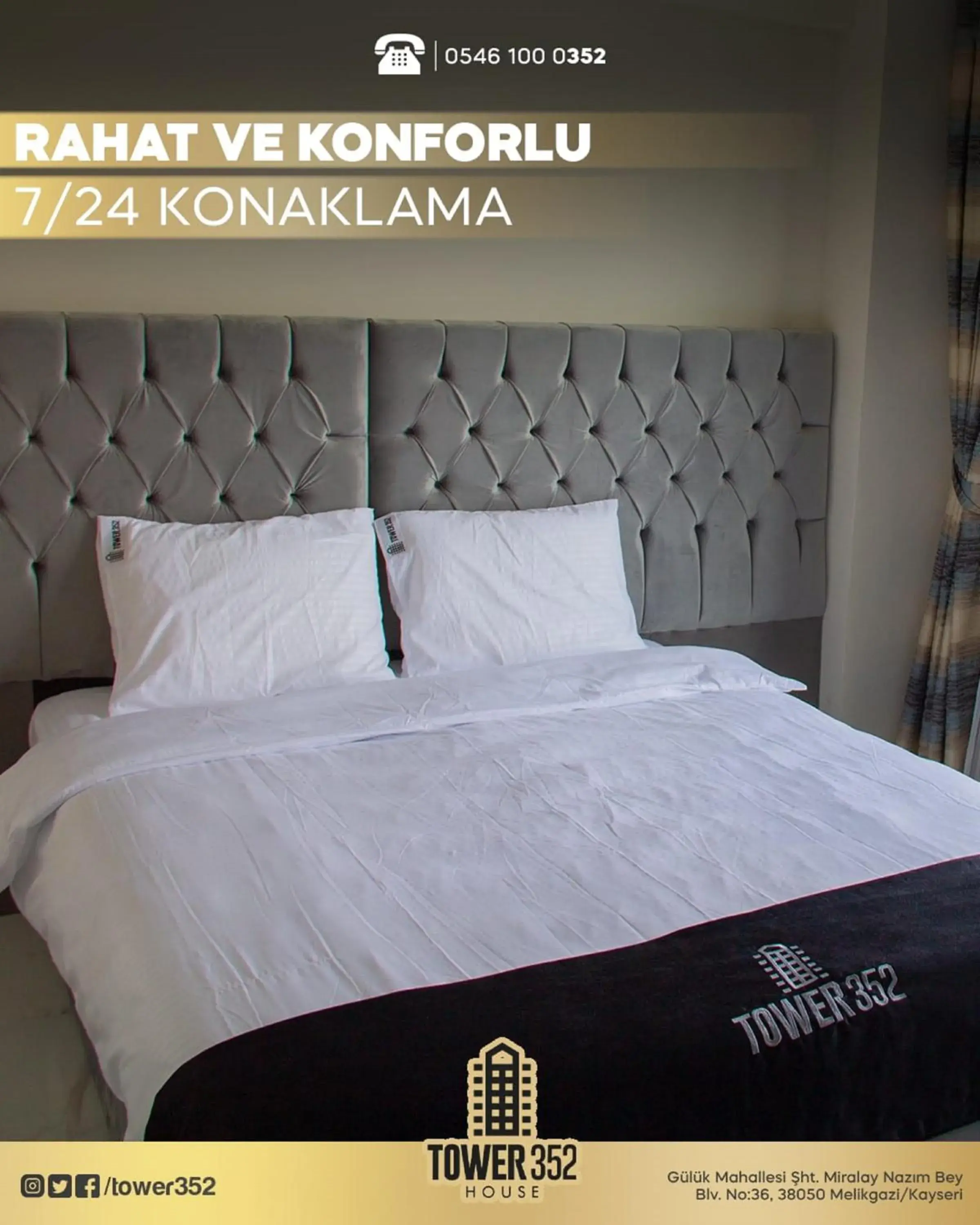 Bedroom, Bed in Tower352 Bedroom, Bed in Tower352