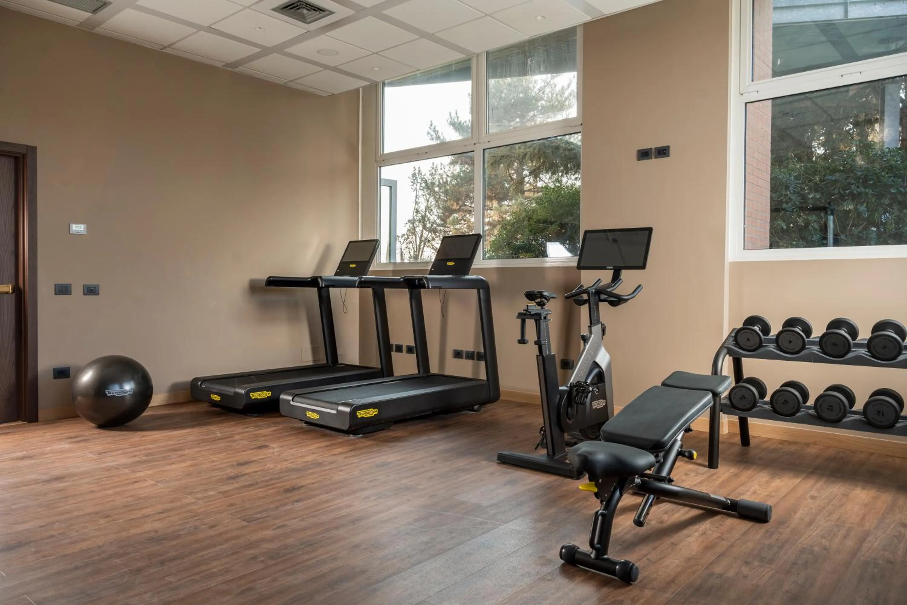 Fitness centre/facilities in Hilton Garden Inn Bologna North
