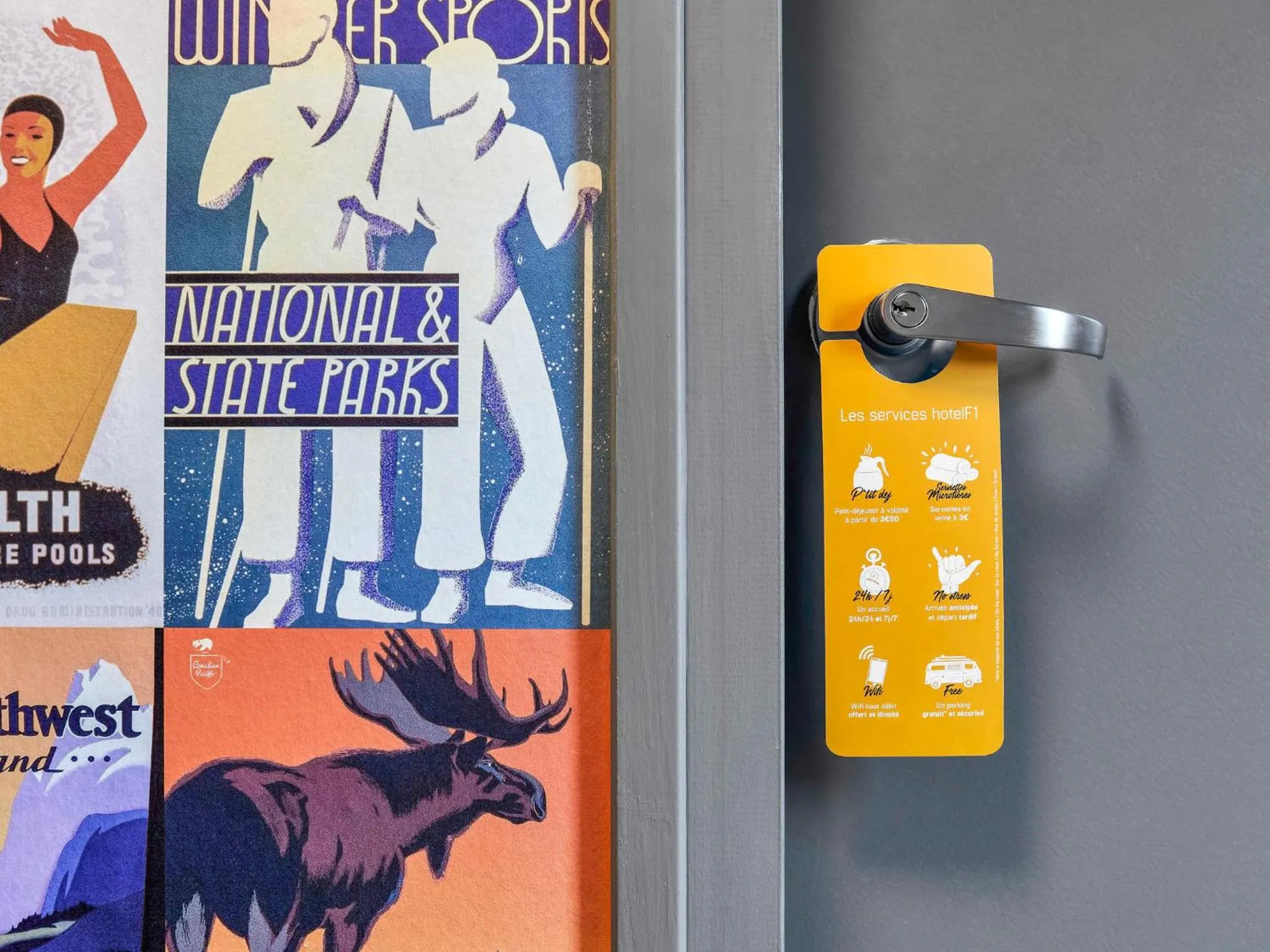 Area and facilities in hotelF1 Longwy