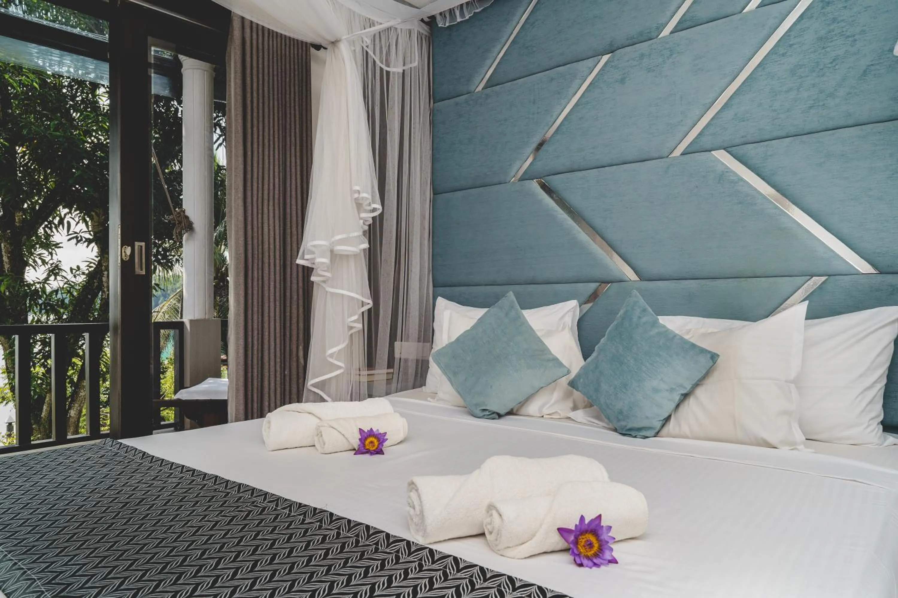 View (from property/room), Bed in River View Villas