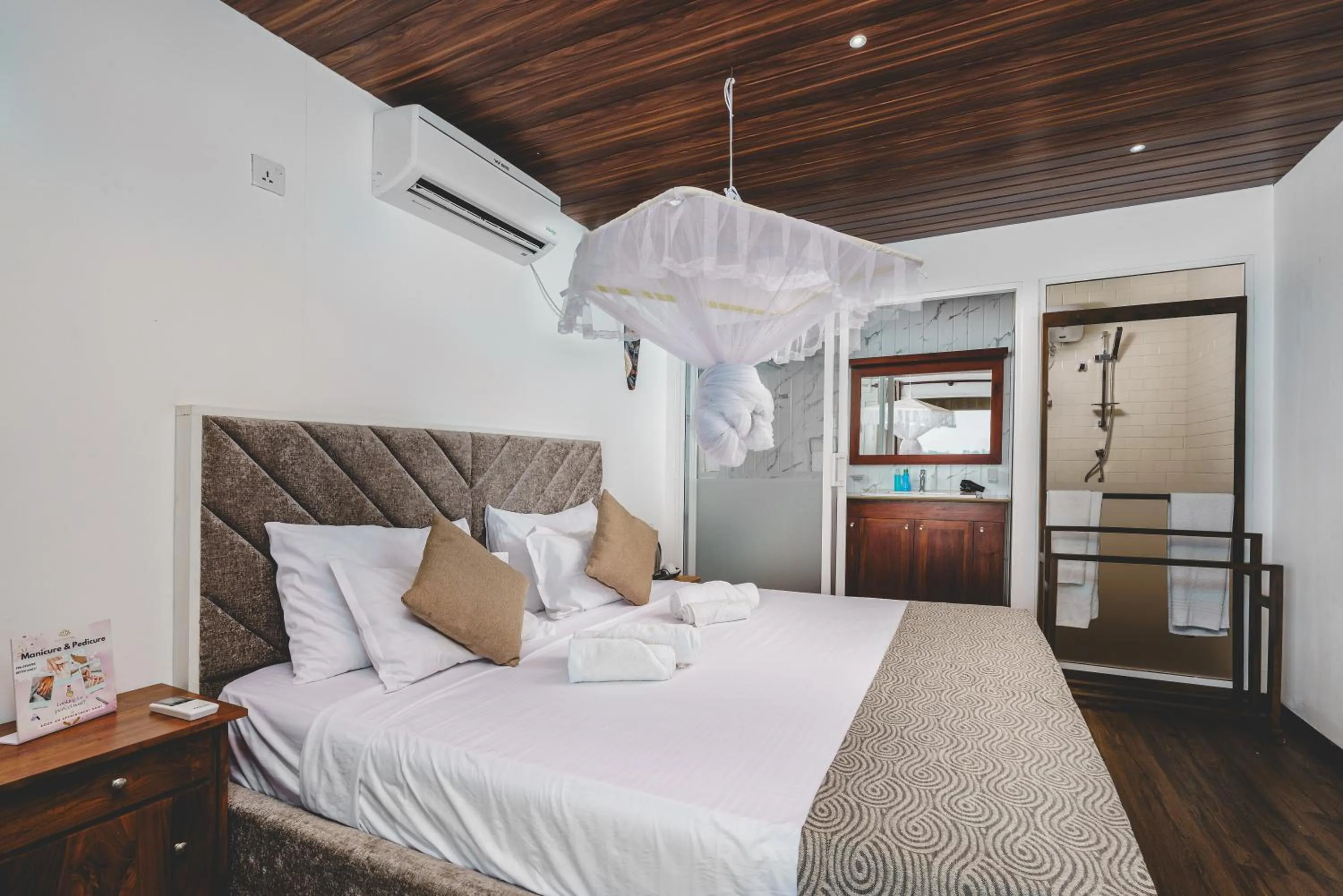 Bed in River View Villas