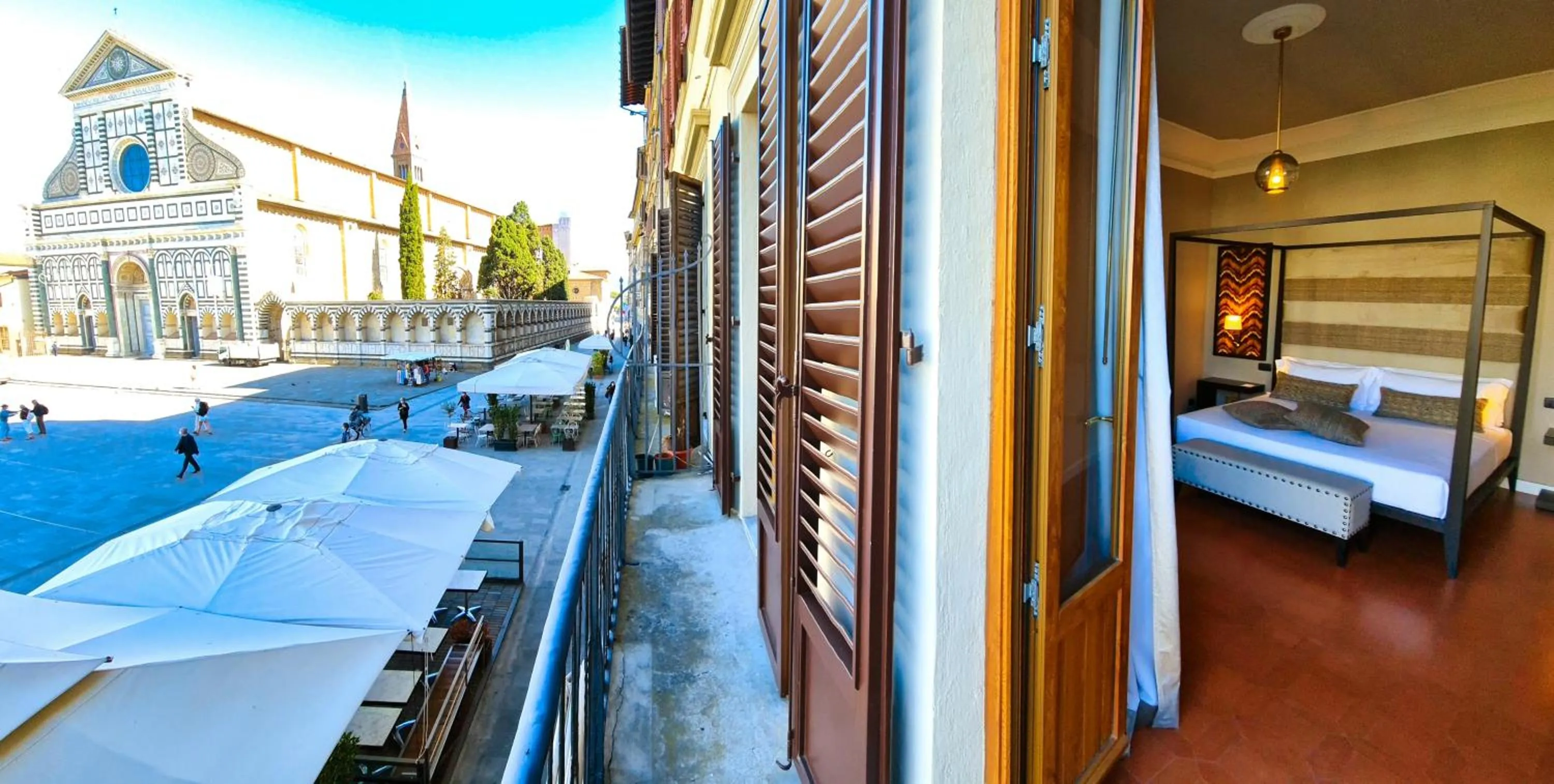 Balcony/Terrace, Bed in Santa Maria Novella - WTB Hotels
