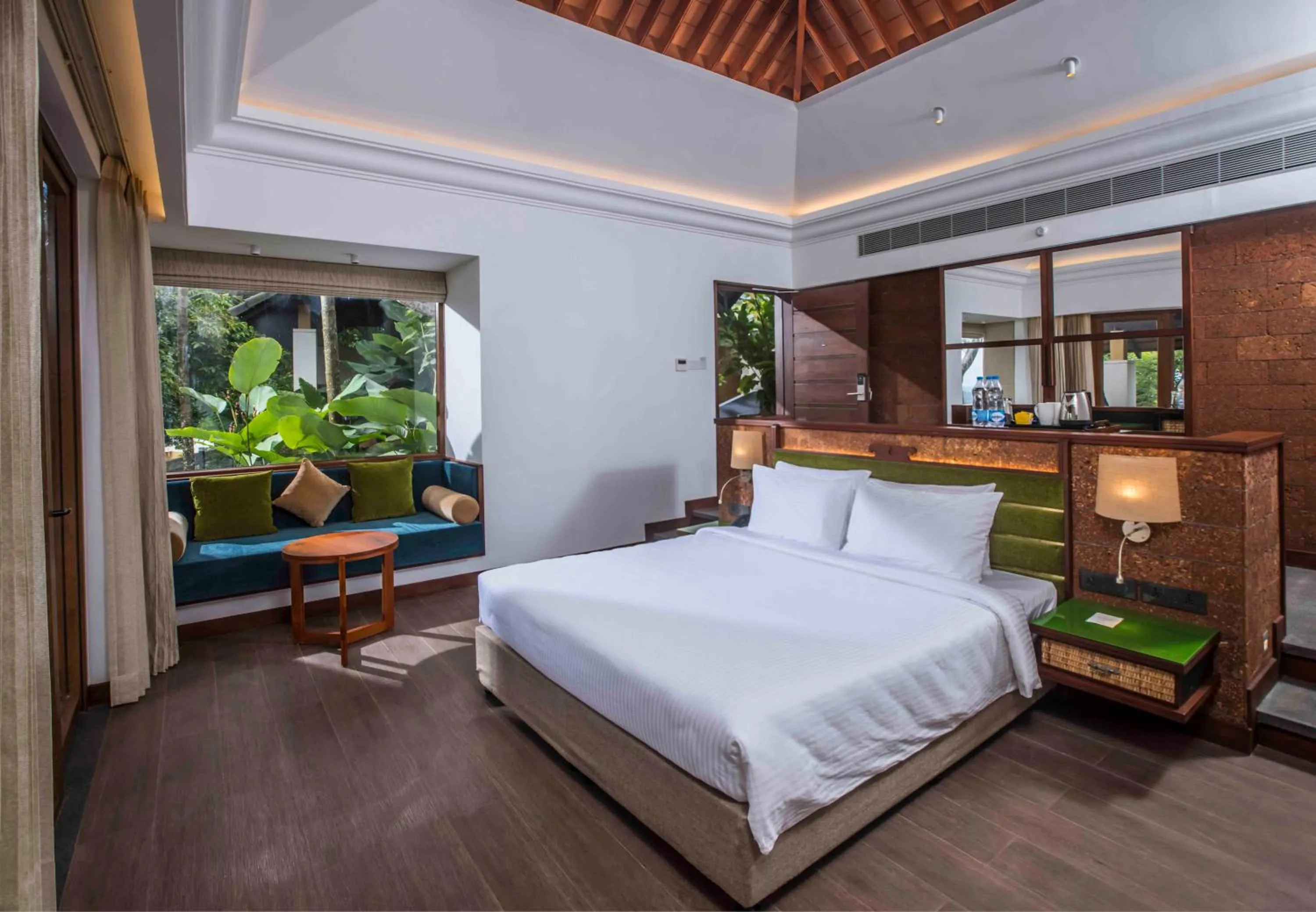 Bed in GReaT Trails Wayanad by GRT Hotels