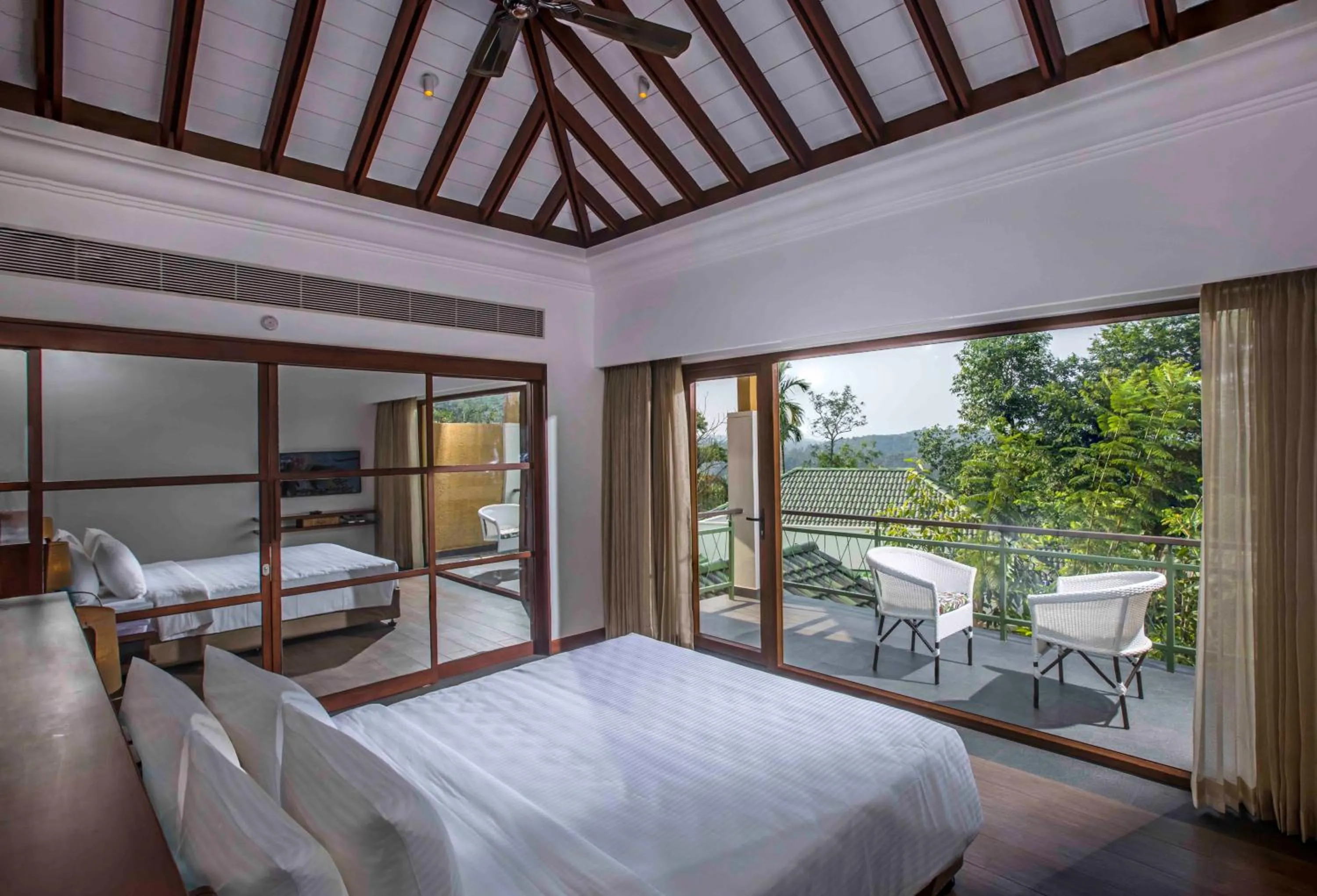 Bed in GReaT Trails Wayanad by GRT Hotels