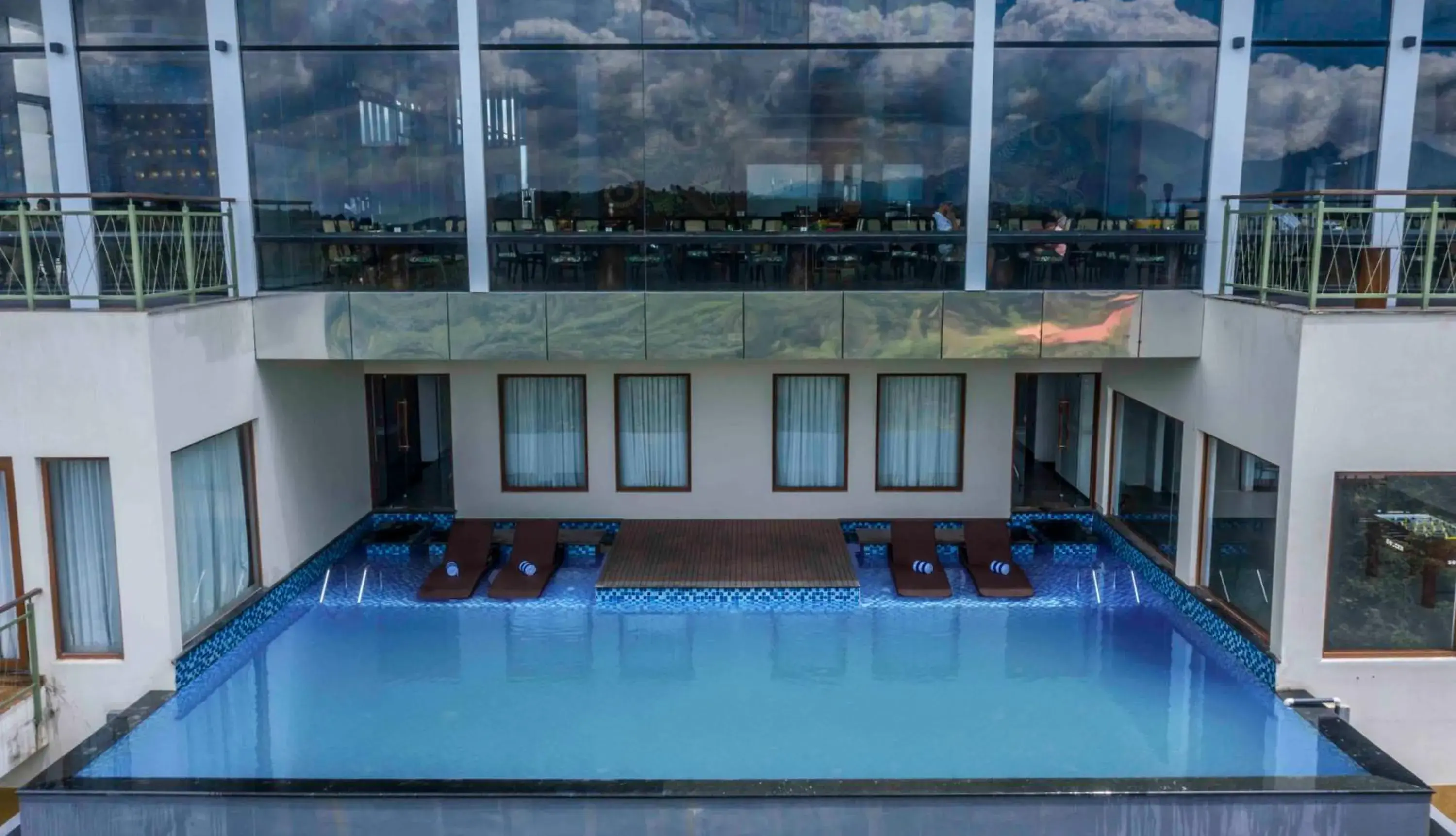 Pool view in GReaT Trails Wayanad by GRT Hotels Pool view in GReaT Trails Wayanad by GRT Hotels