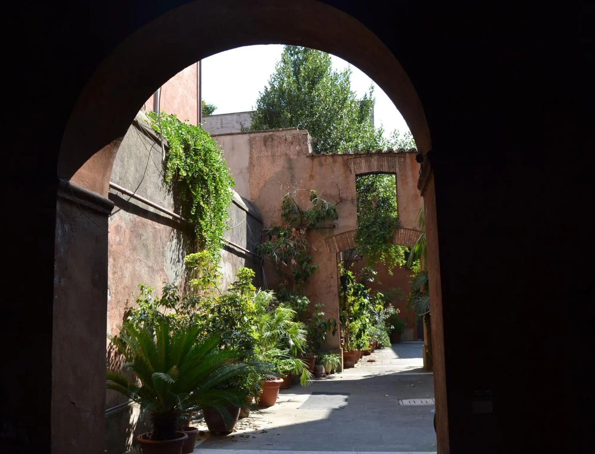 Garden view in Palazzo Velli Suites