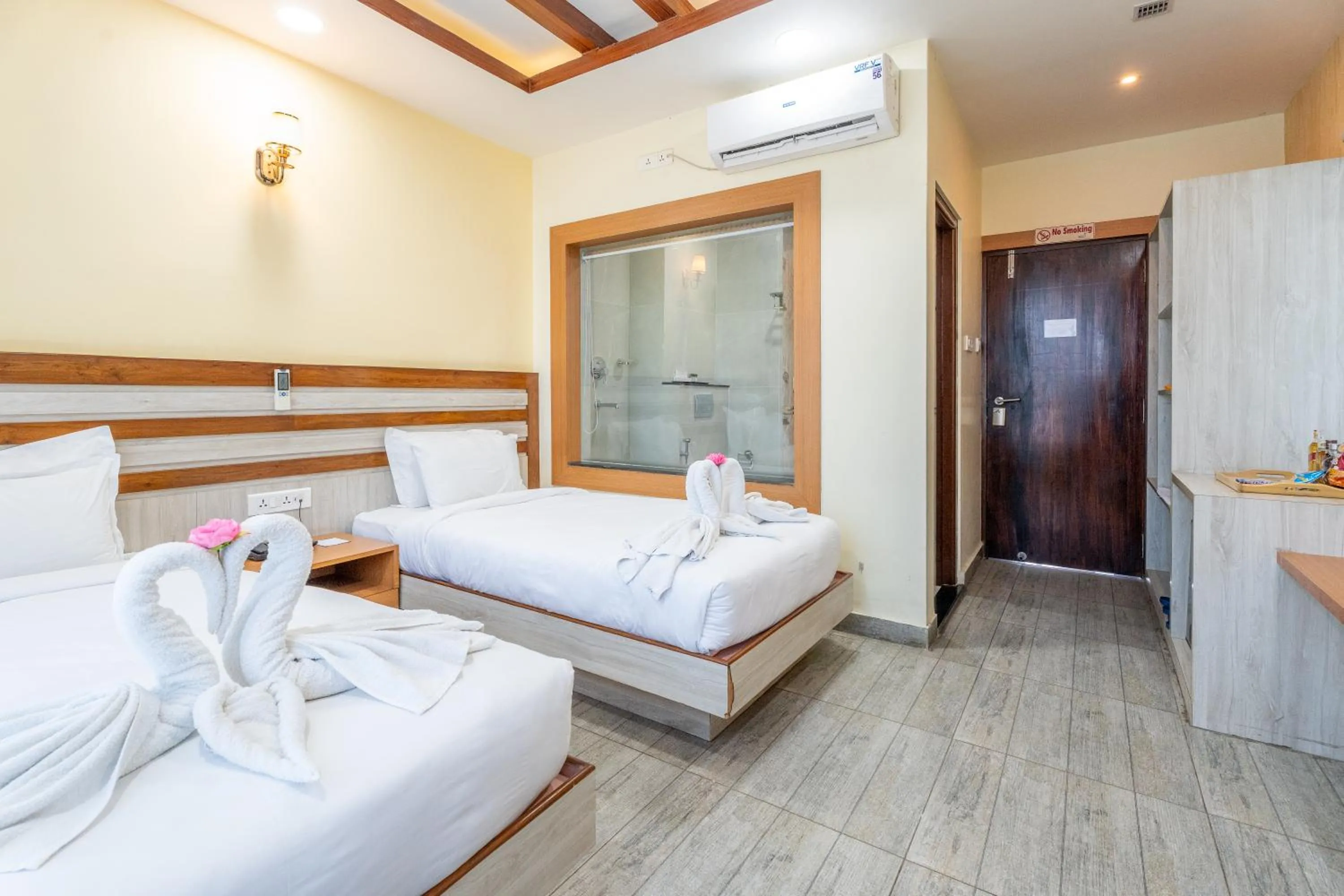 Bed in Chitwan Midtown Hotel