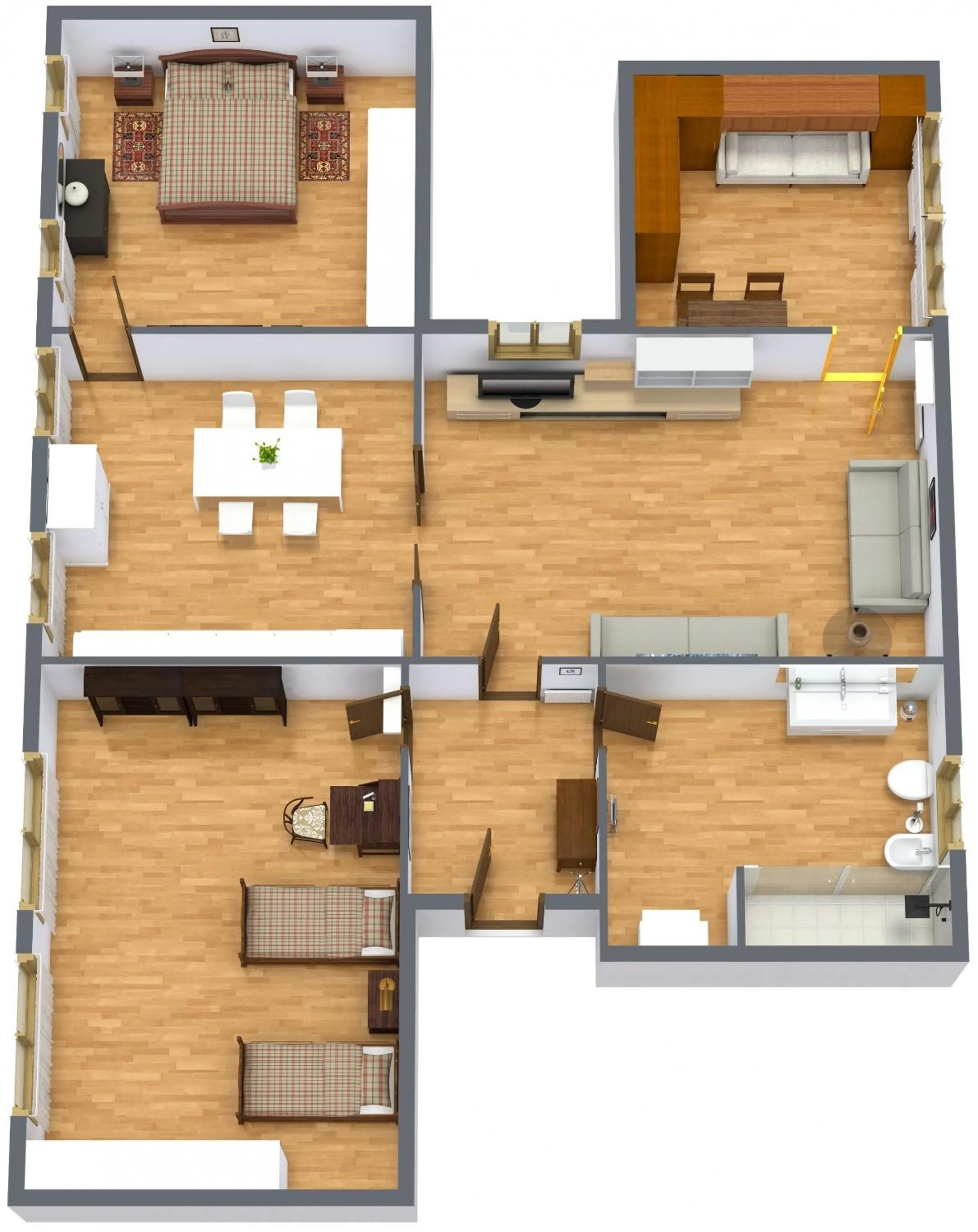 Floor plan in DolceVita Apartments N 496