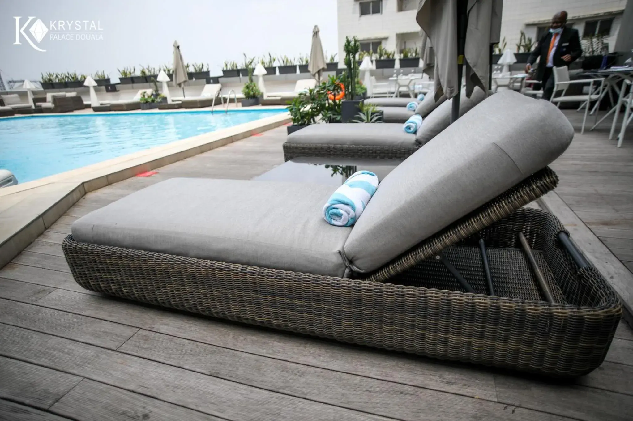 Pool view in Krystal Palace Douala Pool view in Krystal Palace Douala